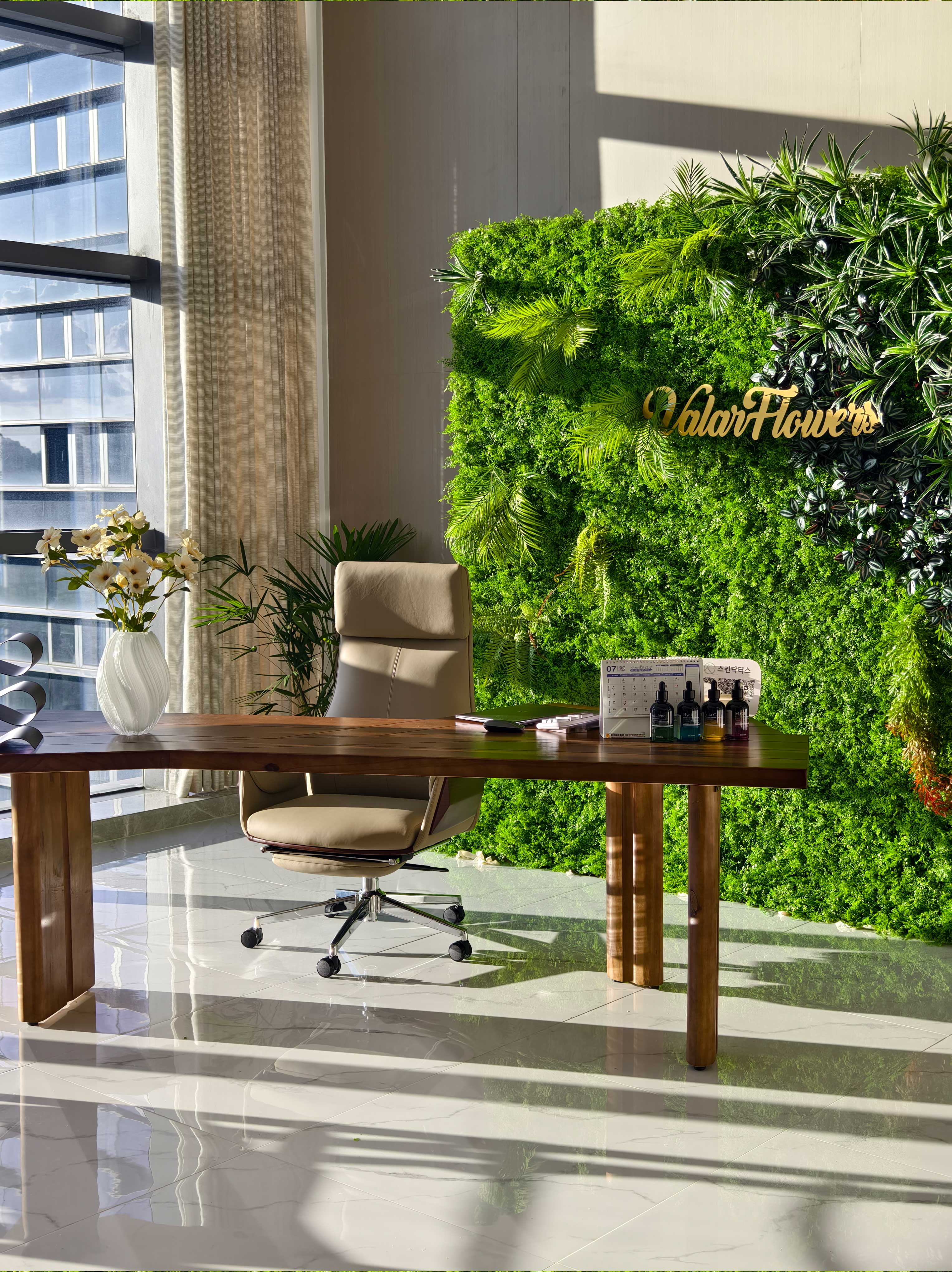 Valar 꽃 롤 패브릭 인공 생생한 녹색 잔디 벽 웨딩 배경, 꽃 파티 장식, 이벤트 사진-VF-086-3