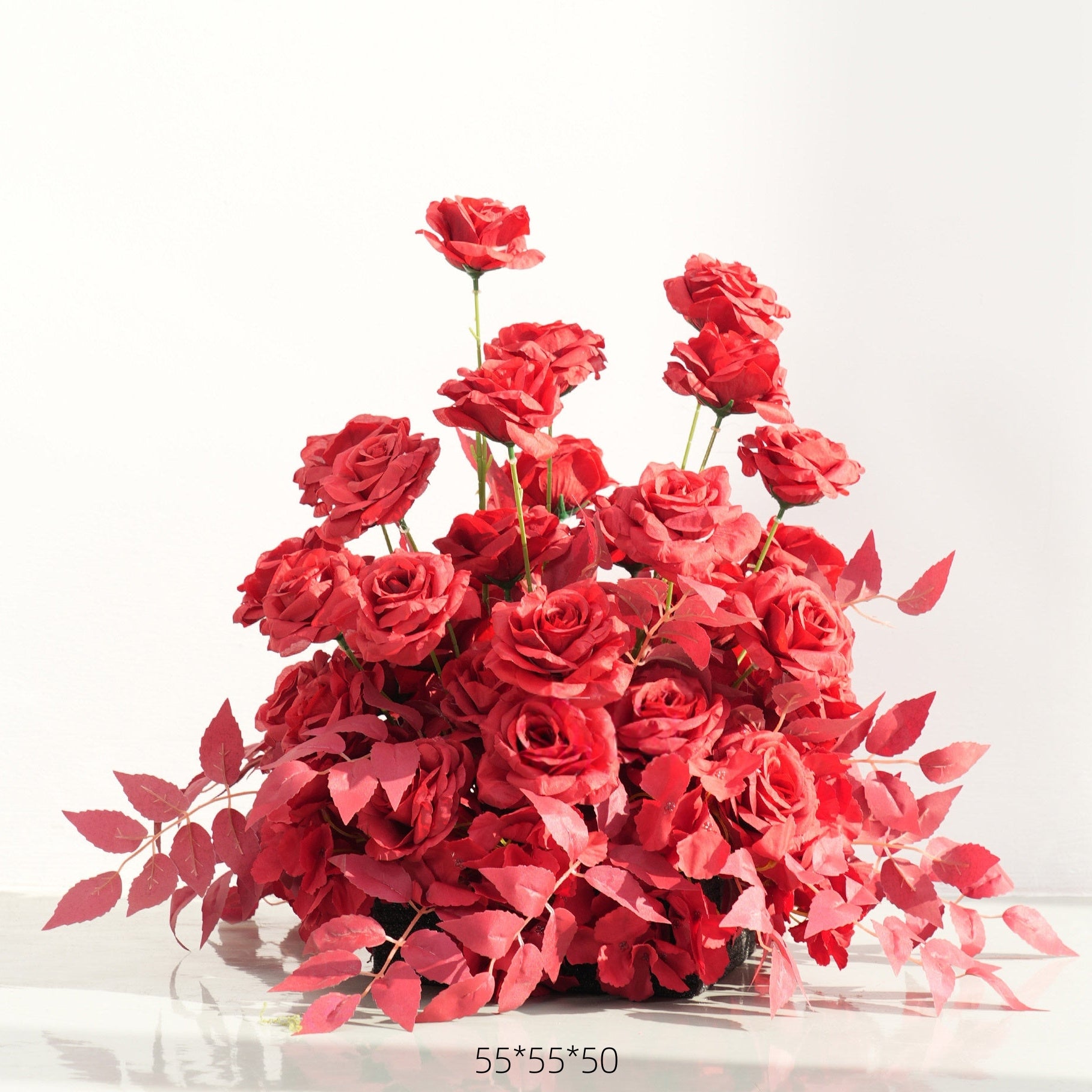 Configuración de flores artificiales inspiradas en la primavera – Conjunto de flores artificiales azules y amarillas para eventos FA-264