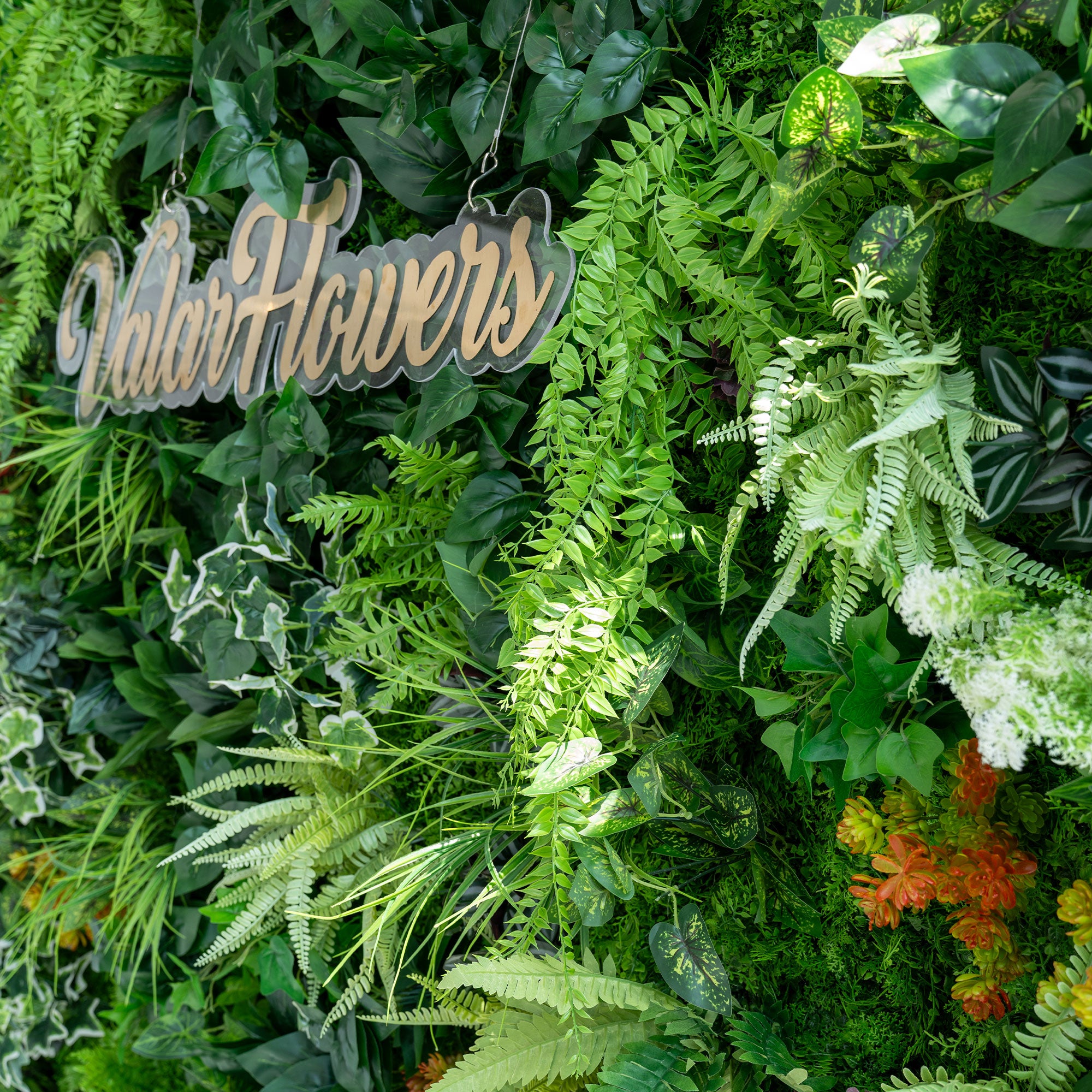 Valar 꽃 롤 패브릭 인공 생생한 녹색 잔디 벽 웨딩 배경, 꽃 파티 장식, 이벤트 사진-VF-426