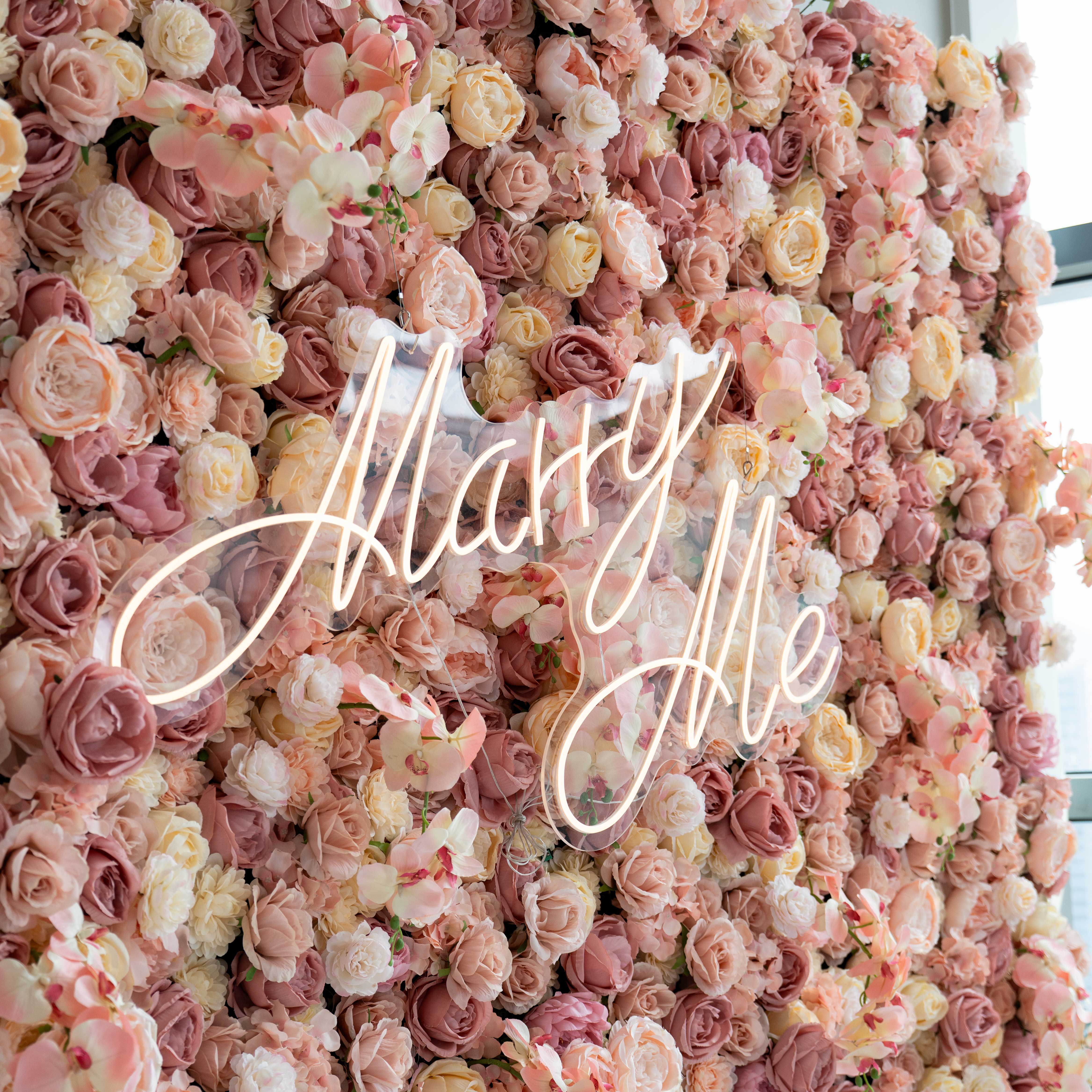 バラーフラワーロールアップファブリック人工花壁結婚式バックドロップ、フローラルパーティーデコレーション、イベントフォトグラフィー-VF-359