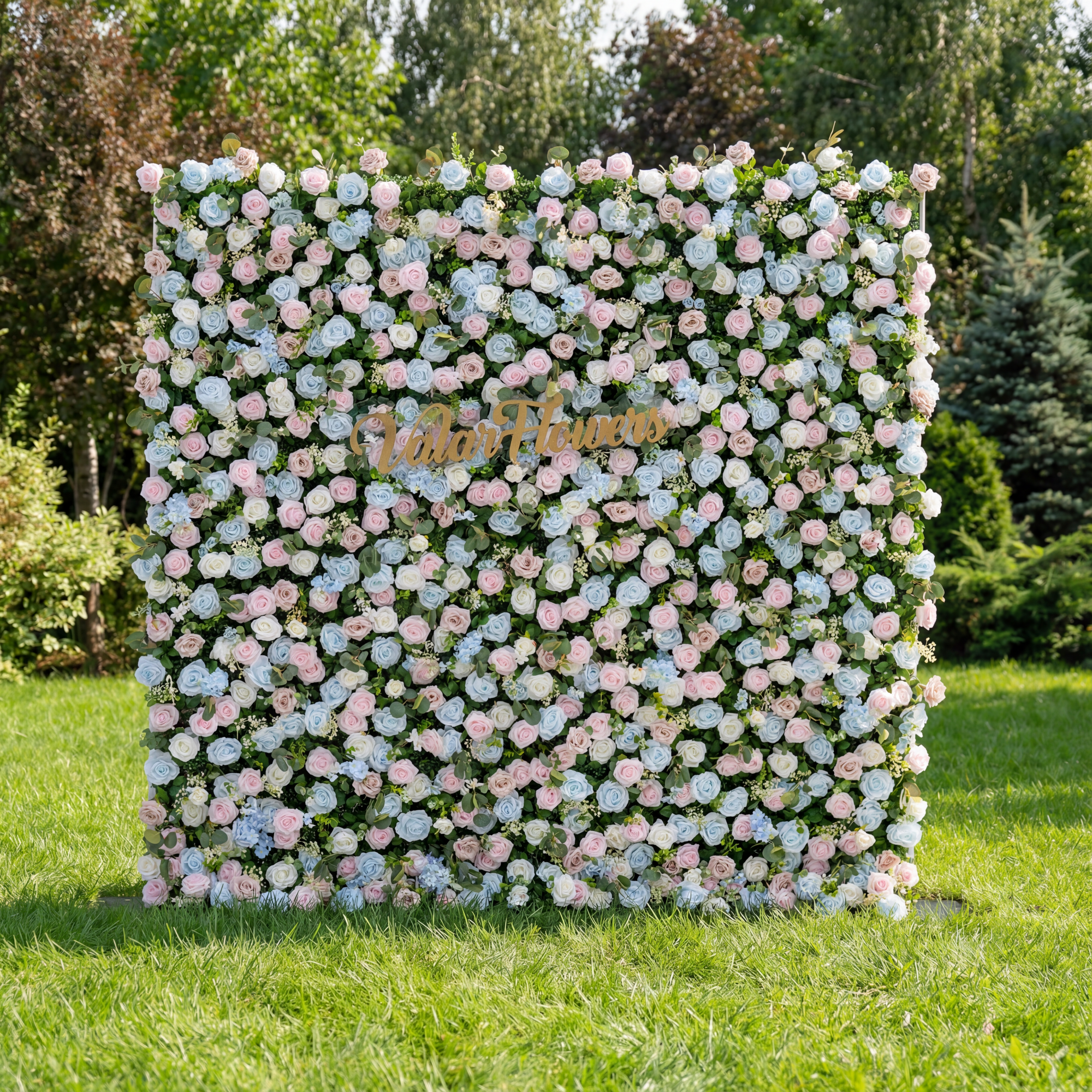 خلفية جدارية مزينة بوردة وردية ثلاثية الأبعاد قابلة للطي للاحتفالات وحفلات الزفاف VF-501