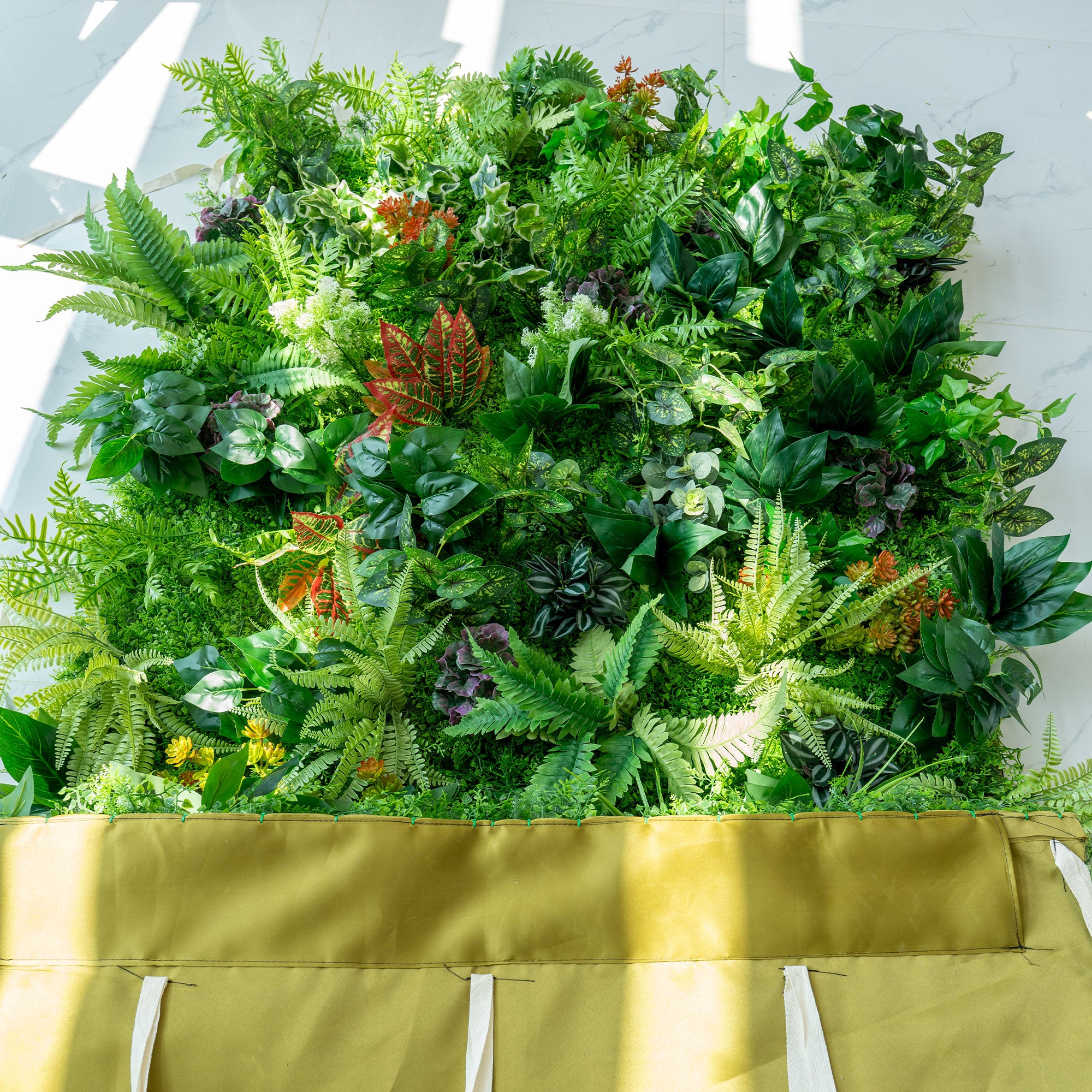 Valar 꽃 롤 패브릭 인공 생생한 녹색 잔디 벽 웨딩 배경, 꽃 파티 장식, 이벤트 사진-VF-426