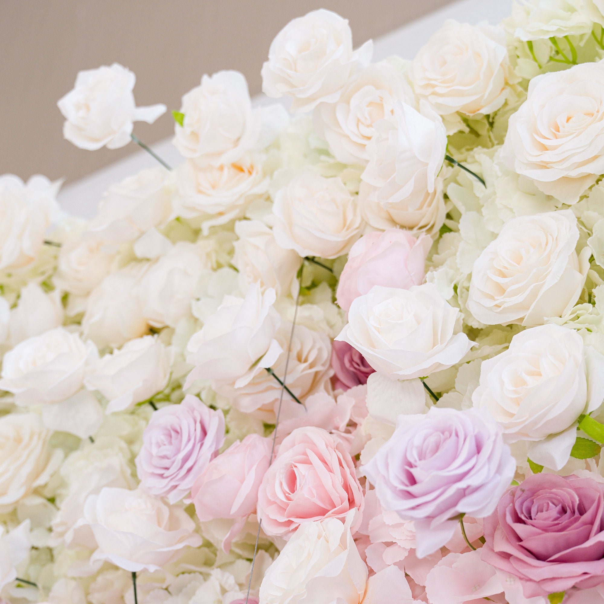 새로운 출시 매혹적인 보라색 인조 꽃 배경 - 기억에 남는 이벤트를 위한 - VF-810