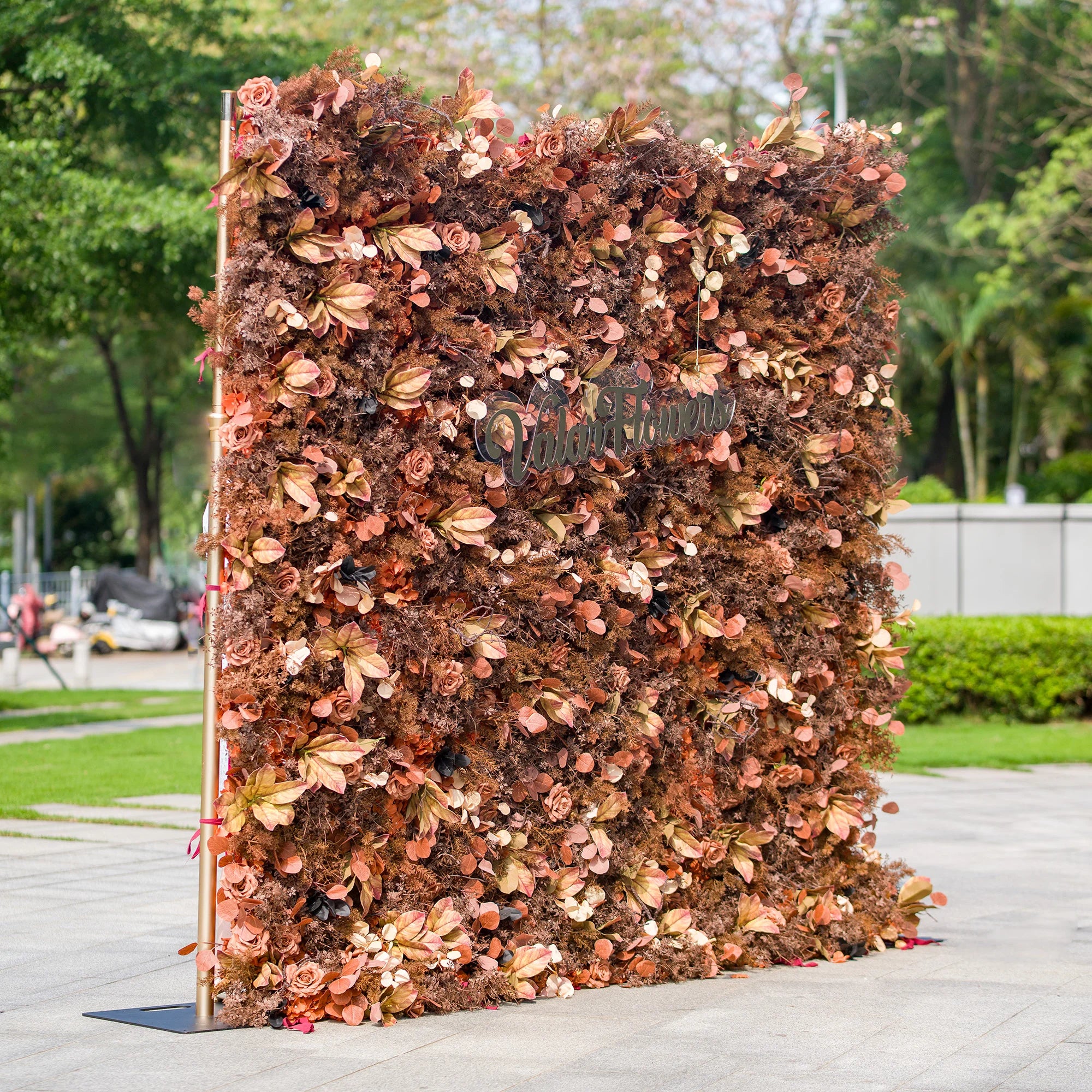 새로운 출시 매혹적인 보라색 인조 꽃 배경 - 기억에 남는 이벤트를 위한 - VF-810