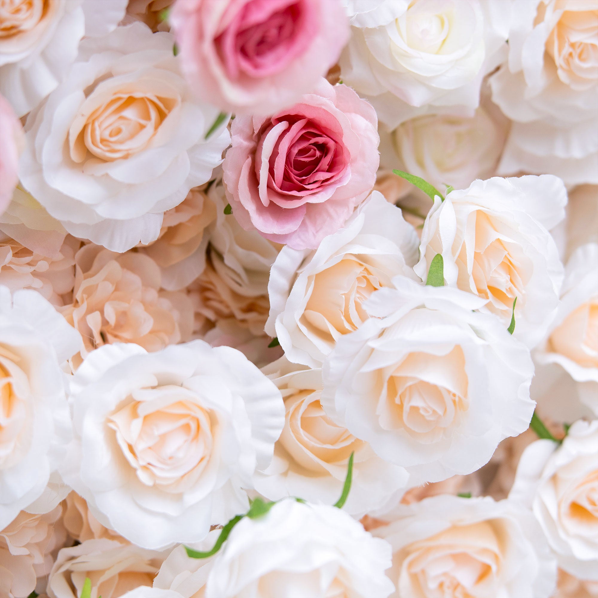 Valar 꽃 롤업 패브릭 인공 빨간색 흰색 그라데이션 꽃 벽 웨딩 배경, 꽃 파티 장식, 이벤트 사진-VF-372