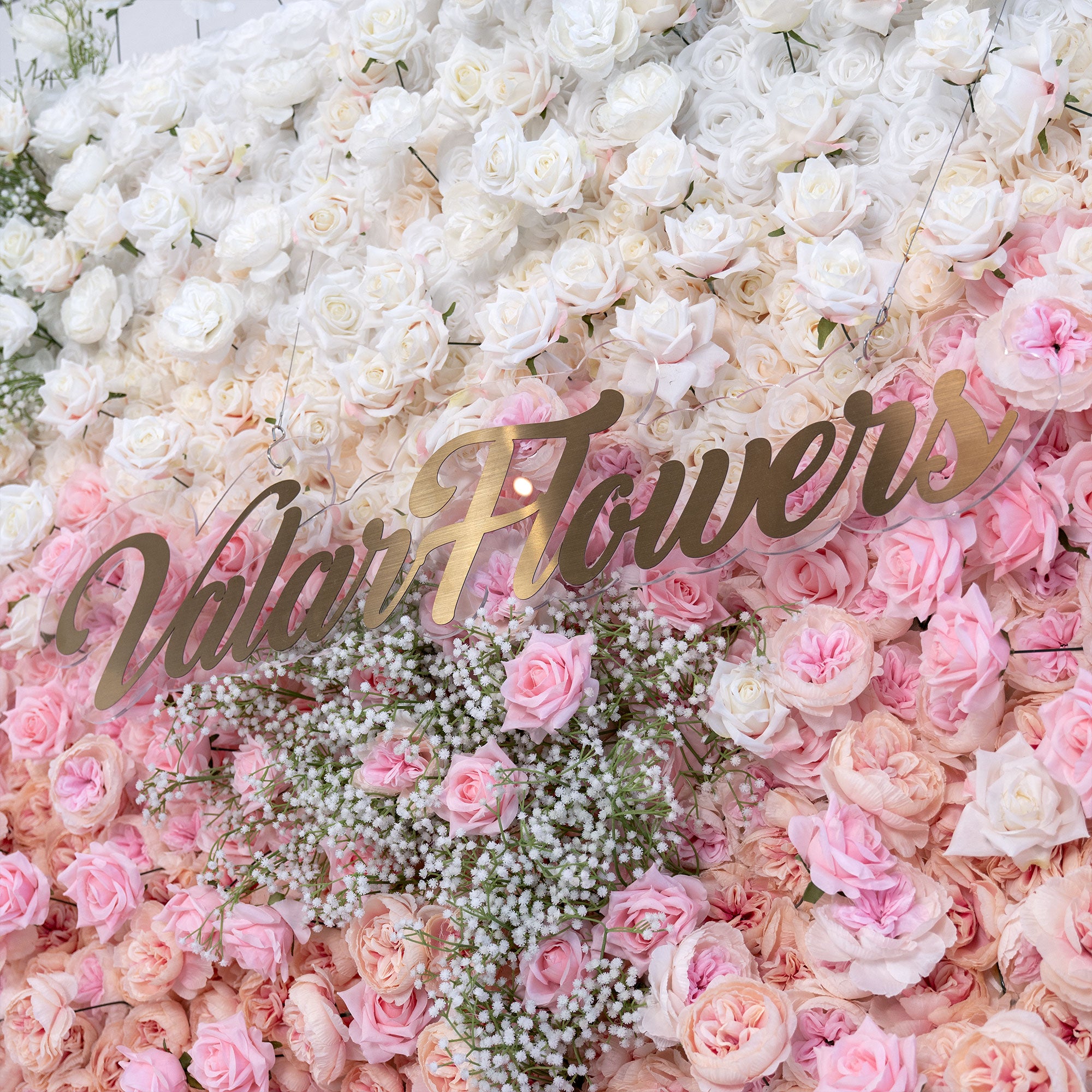 バラーフラワーロールアップファブリック人工花壁結婚式バックドロップ、フローラルパーティーデコレーション、イベントフォトグラフィー-VF-340