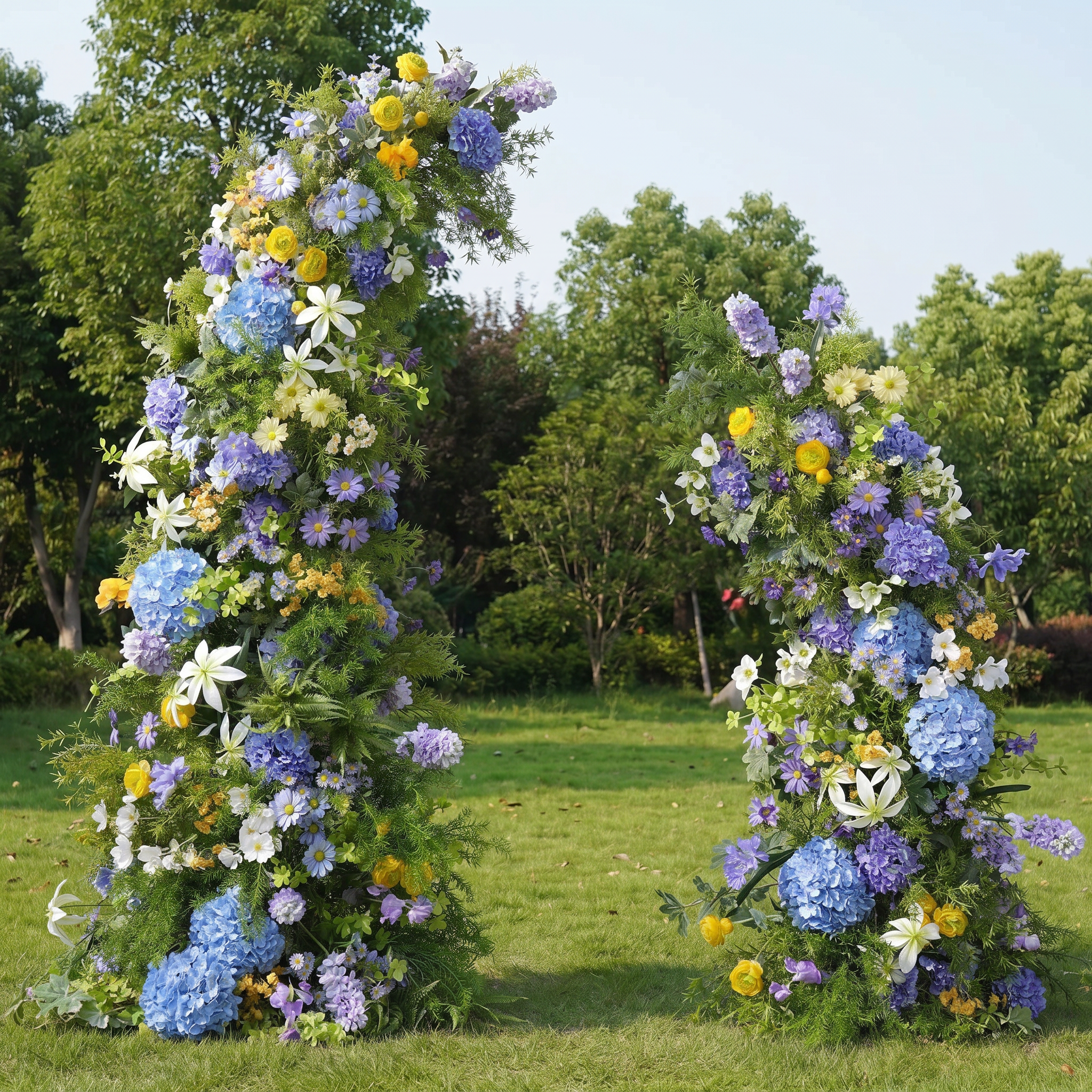 Arco de Cuerno Rosa Romántico Valar, Fondo Floral Artificial, Decoración para Propuestas y Ceremonias de Boda, Prop Elegante para Fotografía de Eventos VA-341