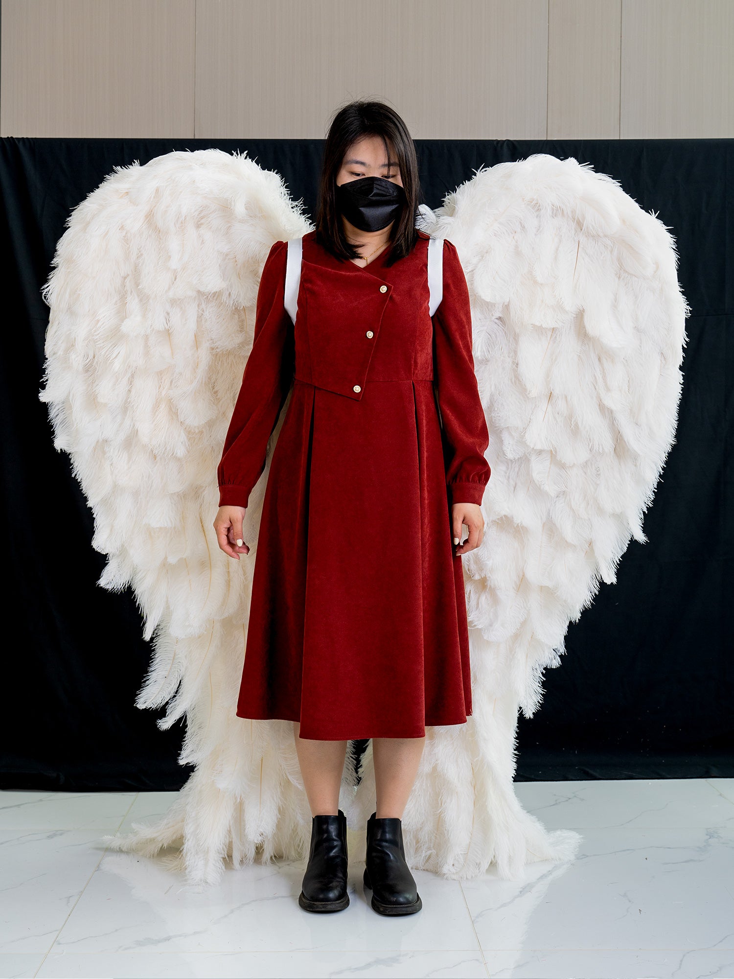 Angel Feather Wings – Real Feather Costume Prop for Photography, Performances, Weddings & Events-9