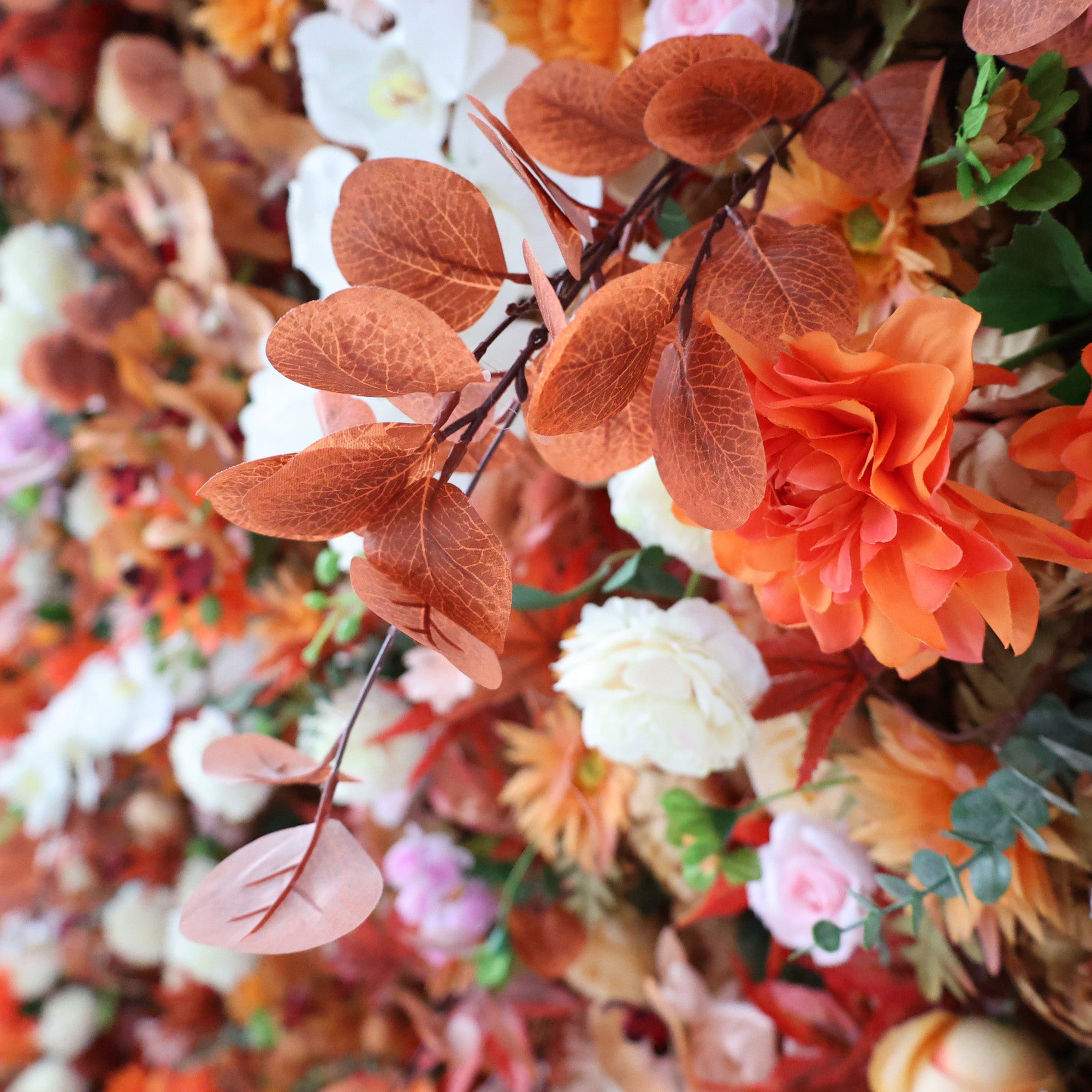 5Dピンクローズロールアップフラワーウォールバックドロップ 結婚式&パーティーセレブレーションデコ VF-501