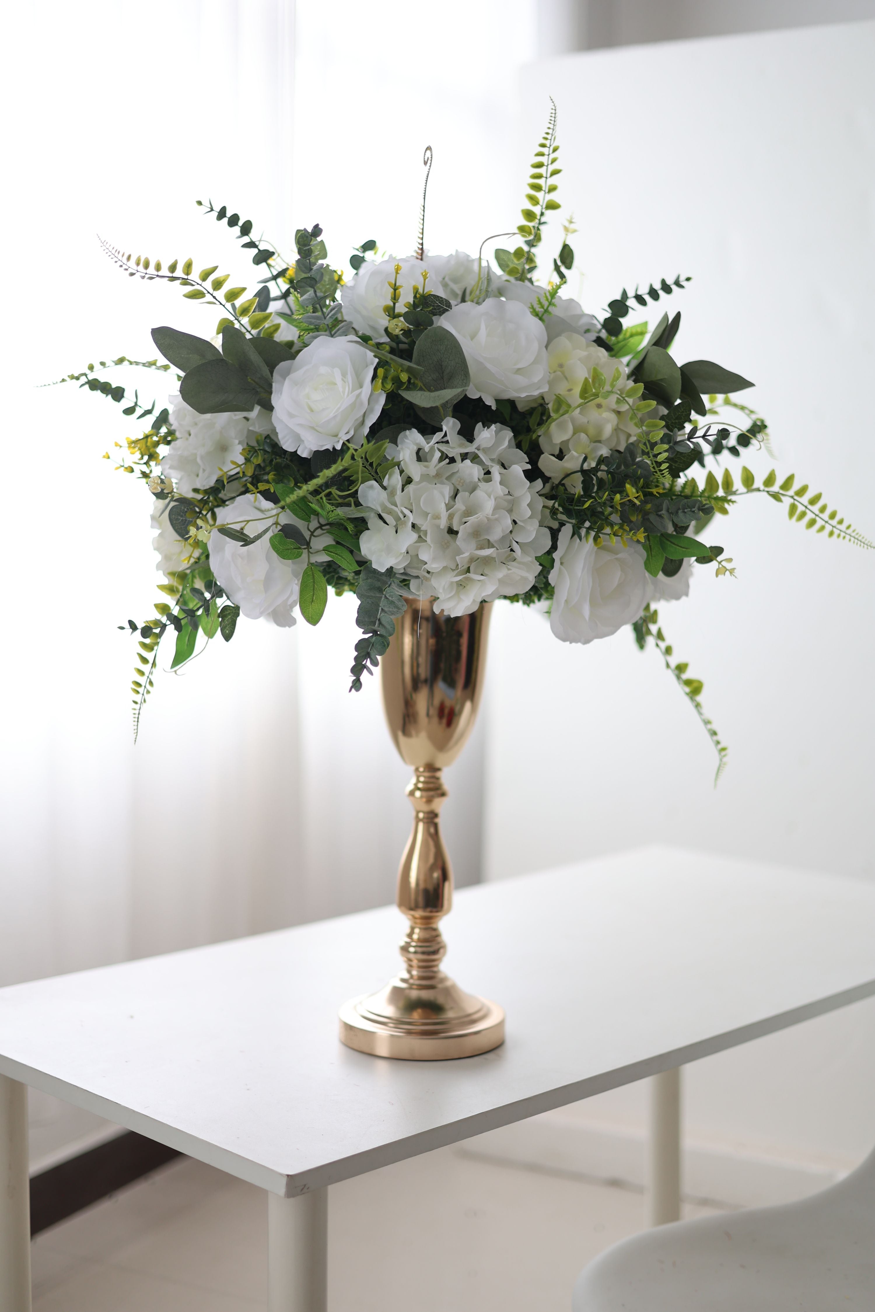 Luxurious Blossom Bouquet featuring premium red and white roses with lush greenery accents VF-0085
