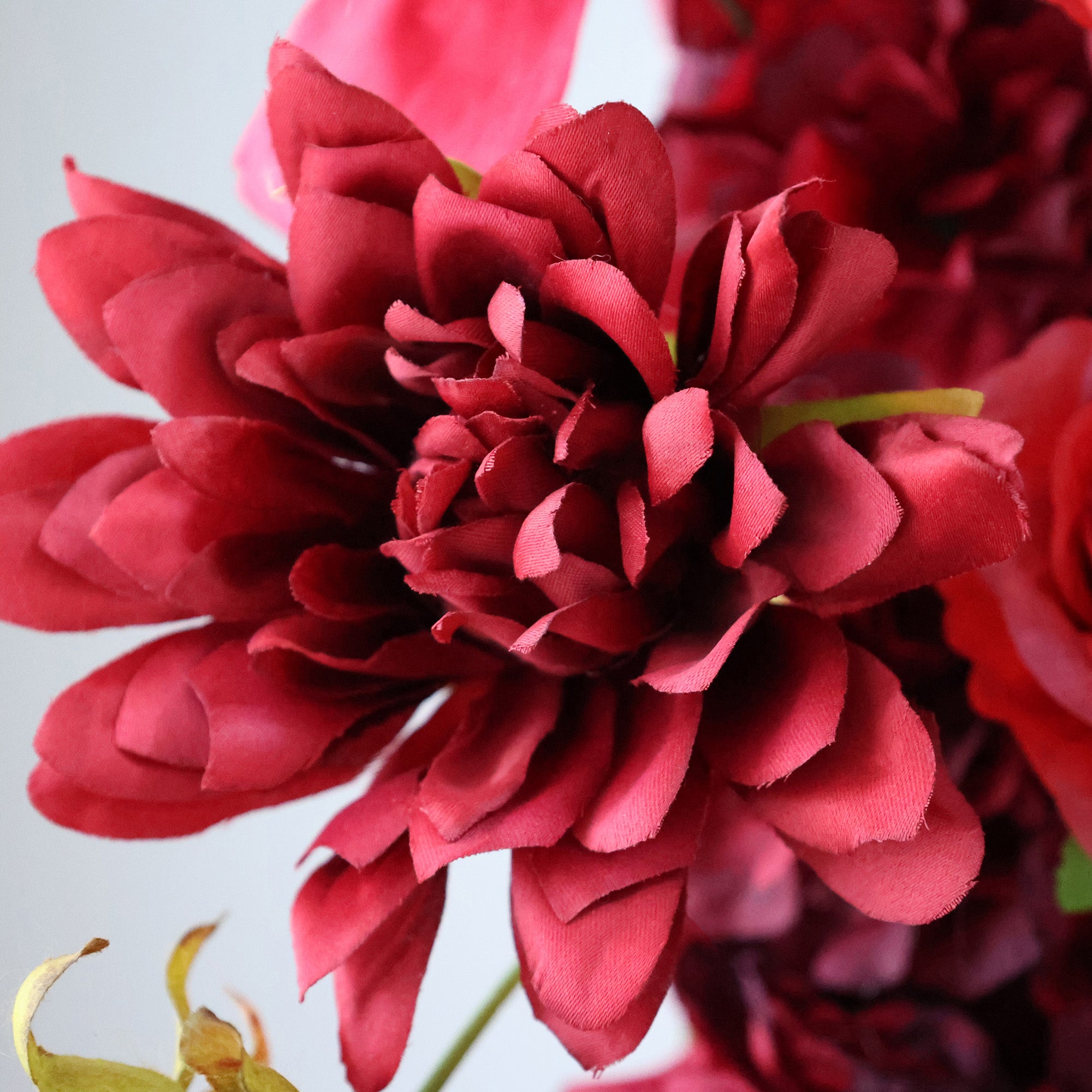 결혼식 및 파티 축하 장식을 위한 5D 핑크 로즈 롤업 꽃 벽 배경 VF-501