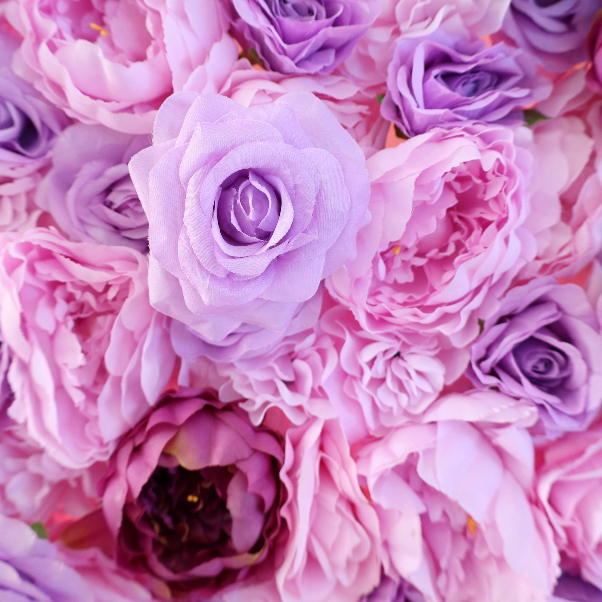 결혼식 및 파티 축하 장식을 위한 5D 핑크 로즈 롤업 꽃 벽 배경 VF-501