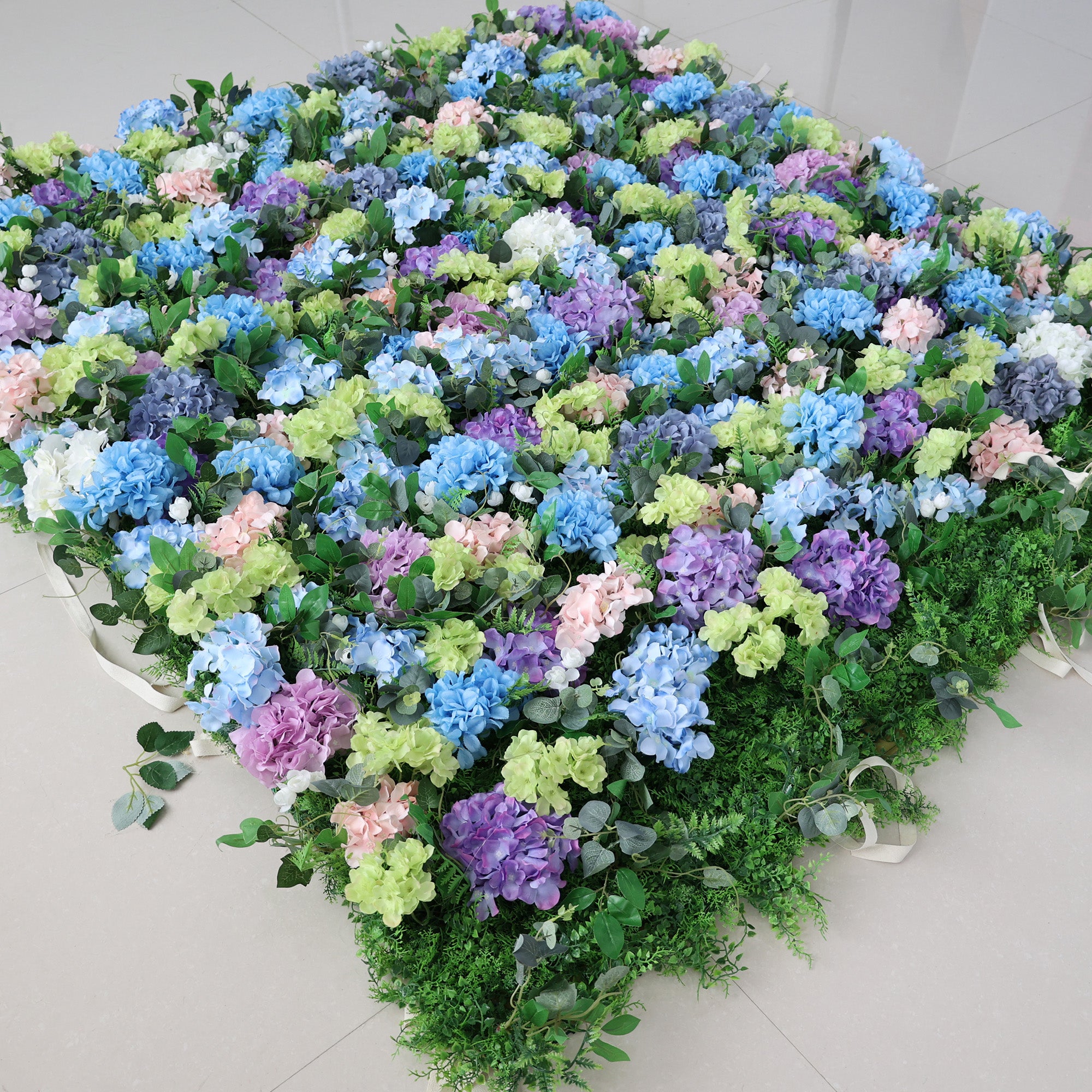 5Dピンクローズロールアップフラワーウォールバックドロップ 結婚式&パーティーセレブレーションデコ VF-501