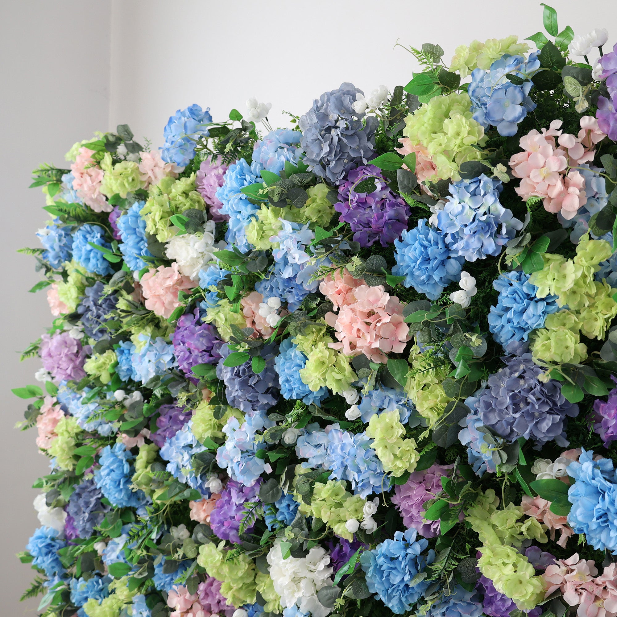 5Dピンクローズロールアップフラワーウォールバックドロップ 結婚式&パーティーセレブレーションデコ VF-501