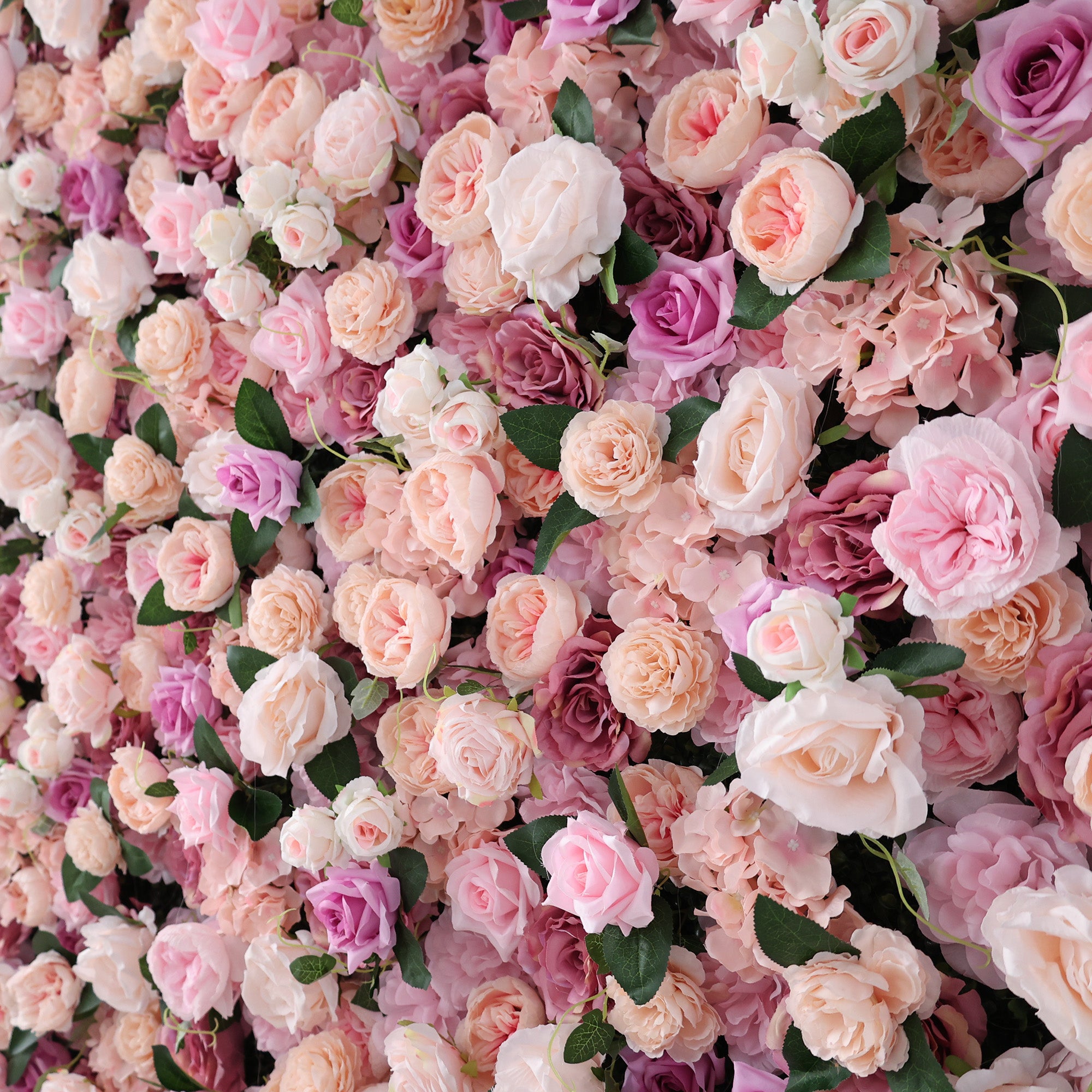 5Dピンクローズロールアップフラワーウォールバックドロップ 結婚式&パーティーセレブレーションデコ VF-501