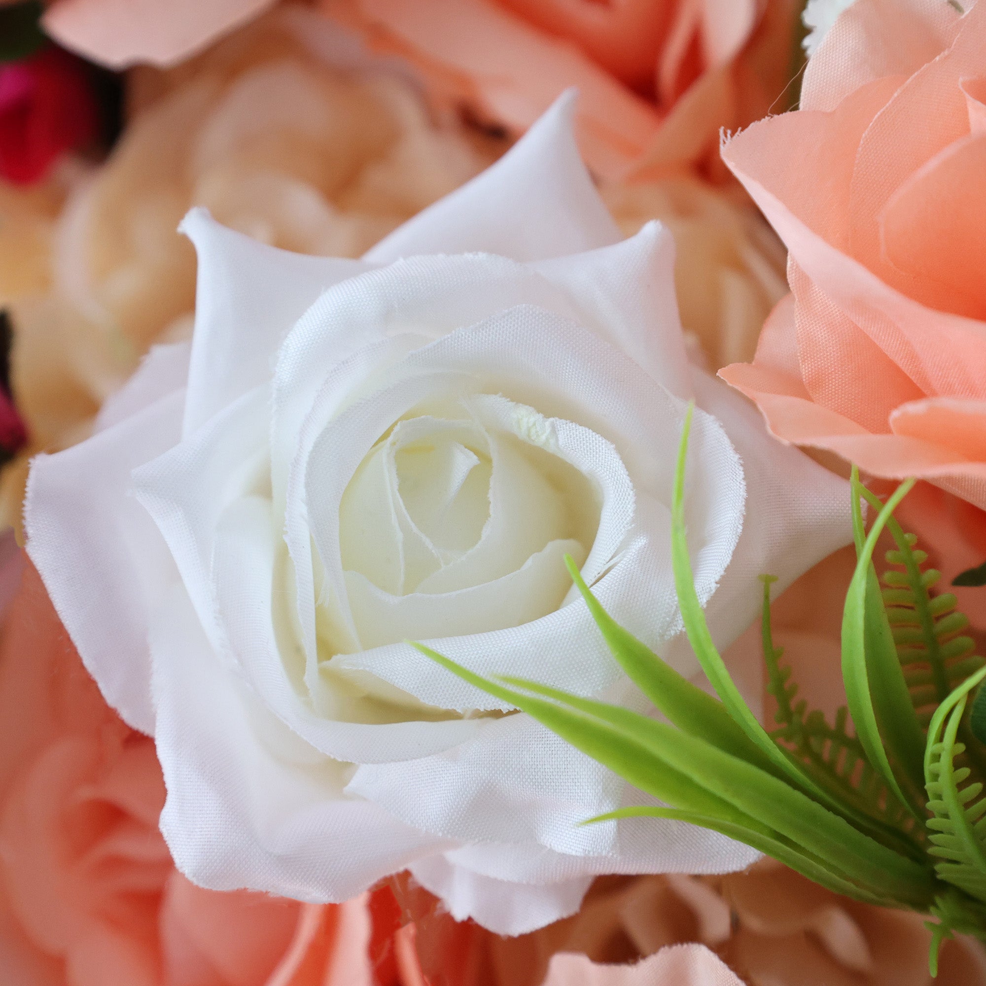 5Dピンクローズロールアップフラワーウォールバックドロップ 結婚式&パーティーセレブレーションデコ VF-501