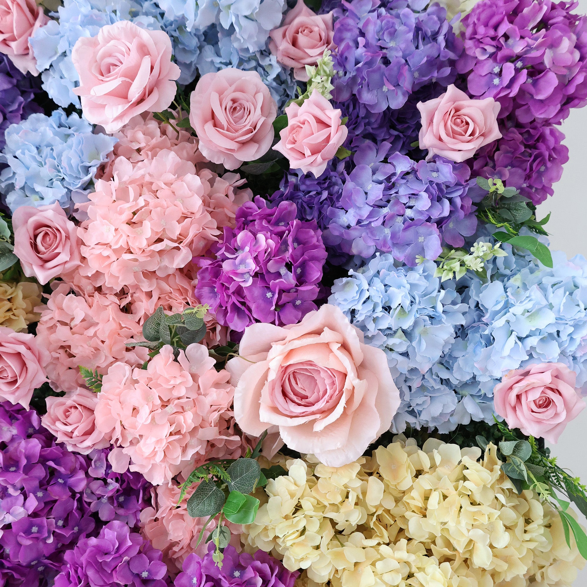 خلفية جدارية مزينة بوردة وردية ثلاثية الأبعاد قابلة للطي للاحتفالات وحفلات الزفاف VF-501