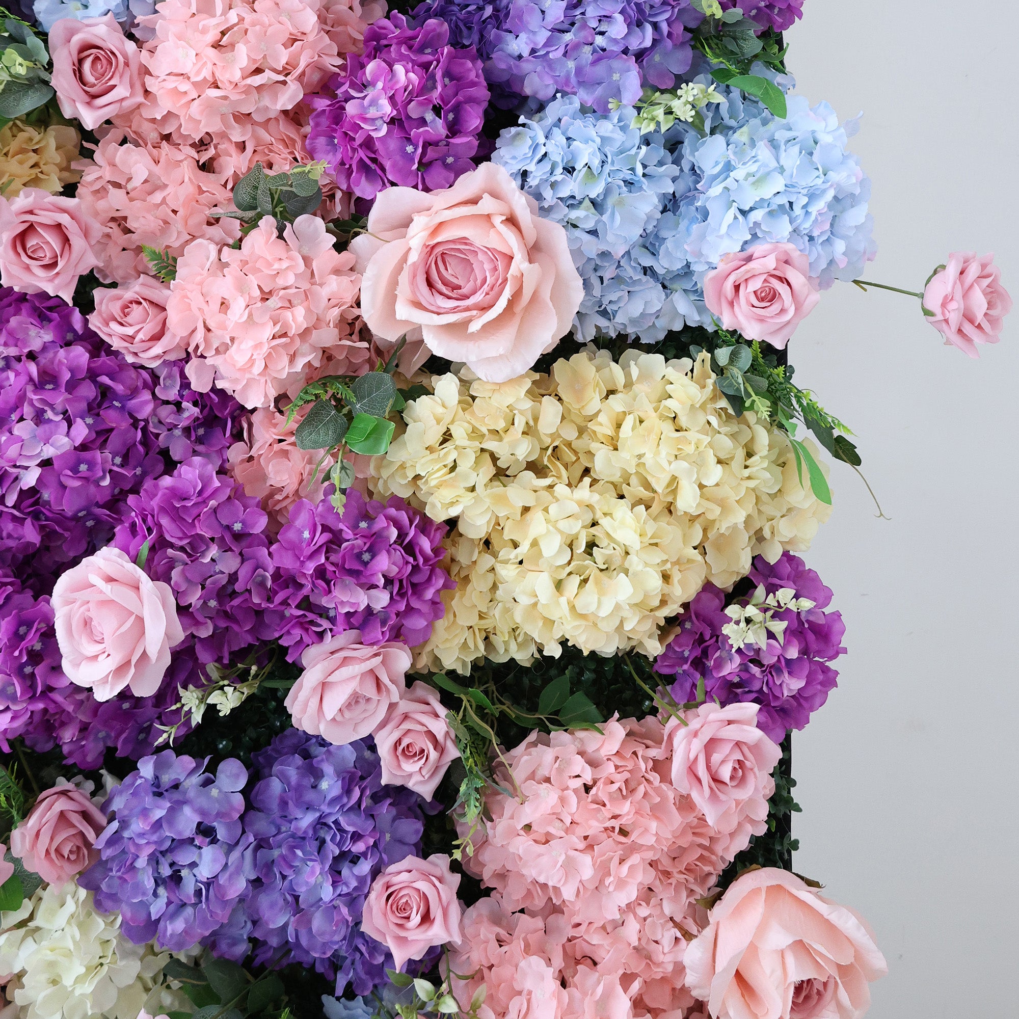 خلفية جدارية مزينة بوردة وردية ثلاثية الأبعاد قابلة للطي للاحتفالات وحفلات الزفاف VF-501