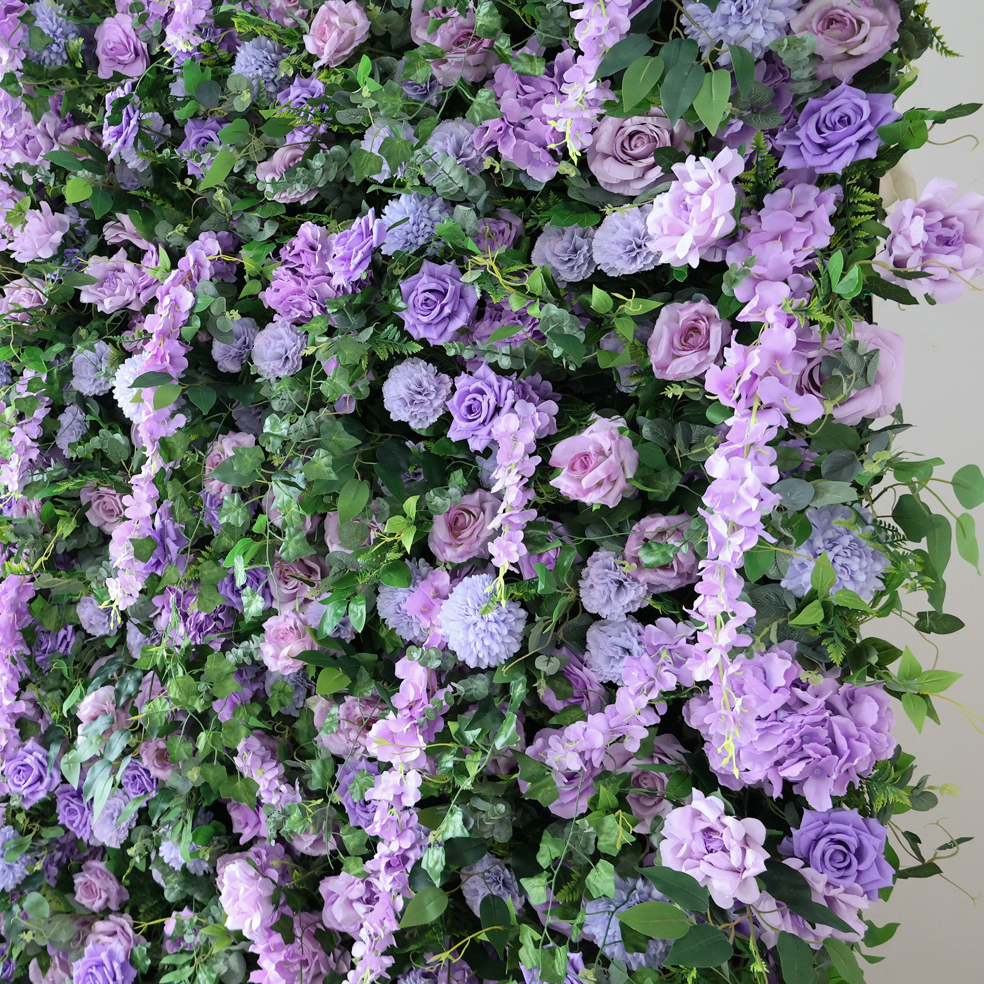 결혼식 및 파티 축하 장식을 위한 5D 핑크 로즈 롤업 꽃 벽 배경 VF-501