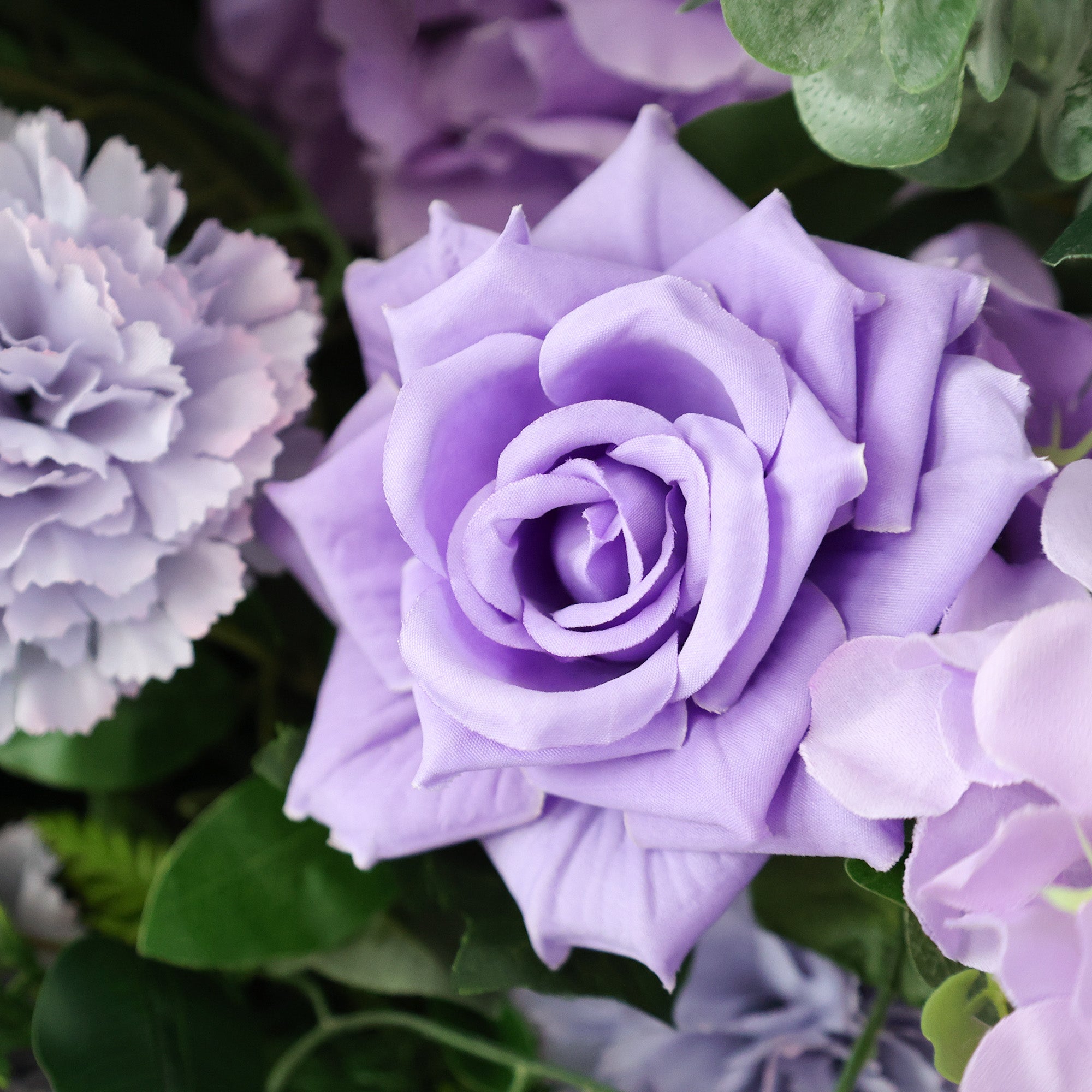 결혼식 및 파티 축하 장식을 위한 5D 핑크 로즈 롤업 꽃 벽 배경 VF-501