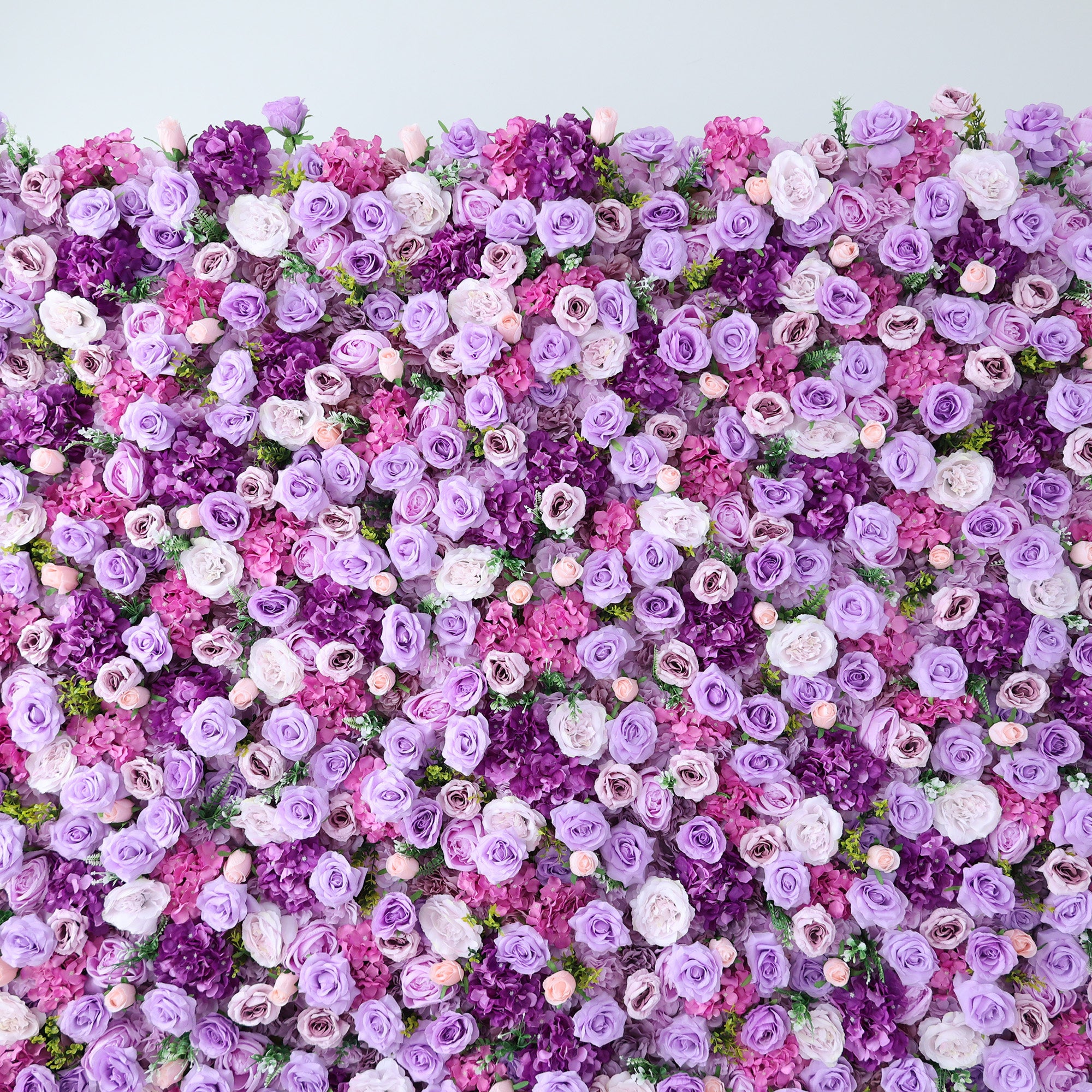 결혼식 및 파티 축하 장식을 위한 5D 핑크 로즈 롤업 꽃 벽 배경 VF-501