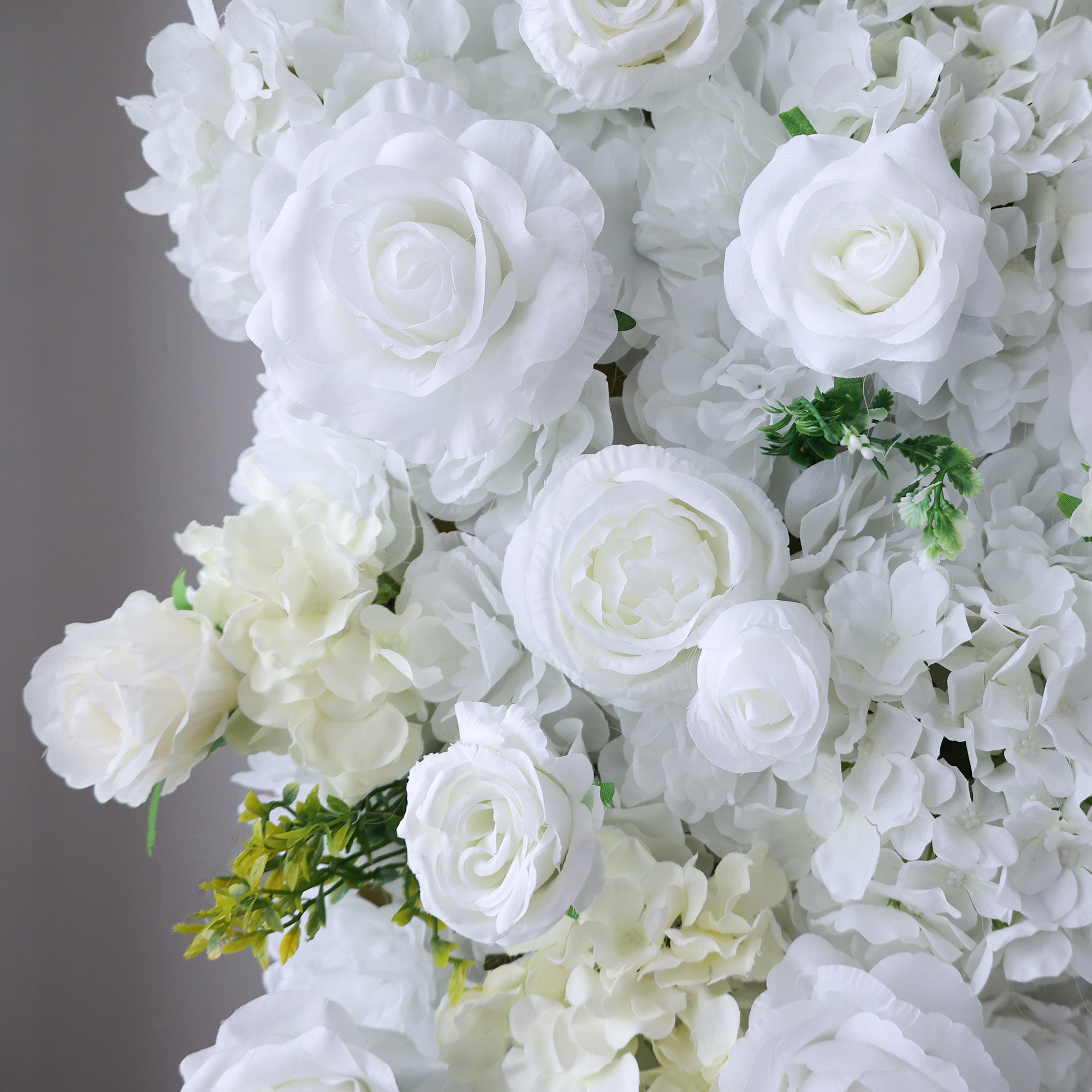 5Dピンクローズロールアップフラワーウォールバックドロップ 結婚式&パーティーセレブレーションデコ VF-501