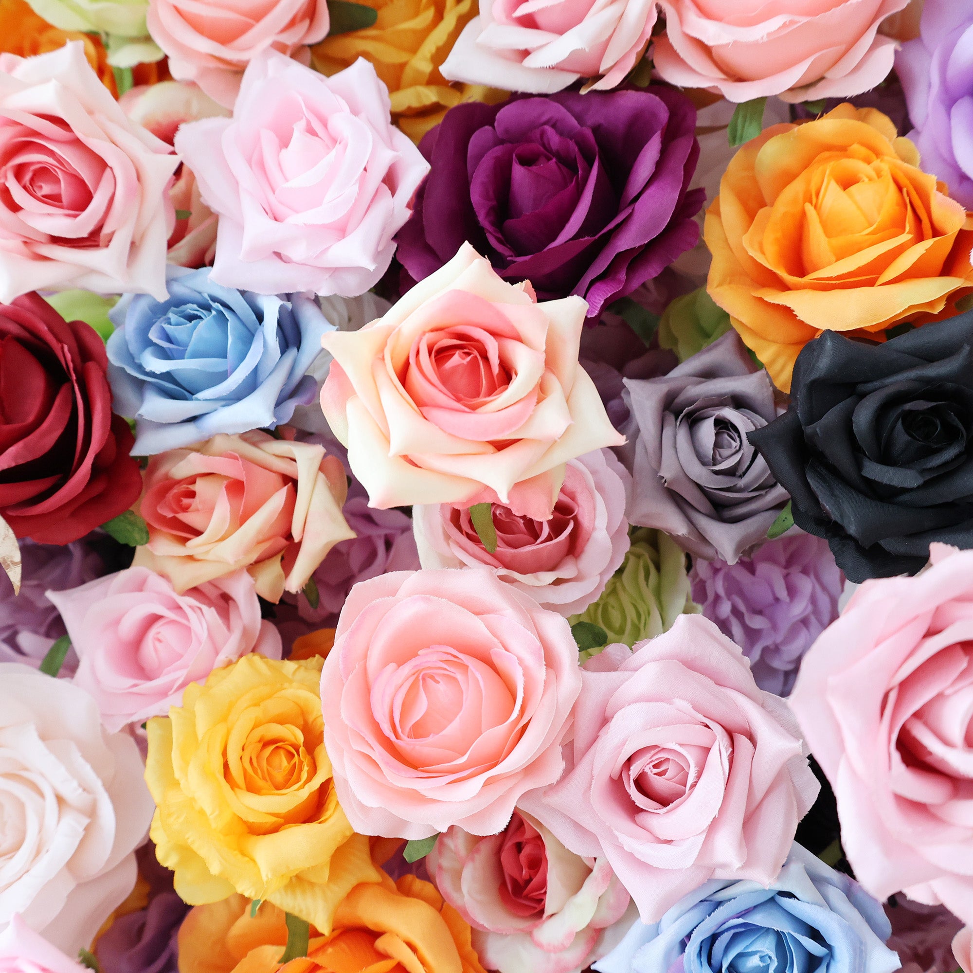 5Dピンクローズロールアップフラワーウォールバックドロップ 結婚式&パーティーセレブレーションデコ VF-501