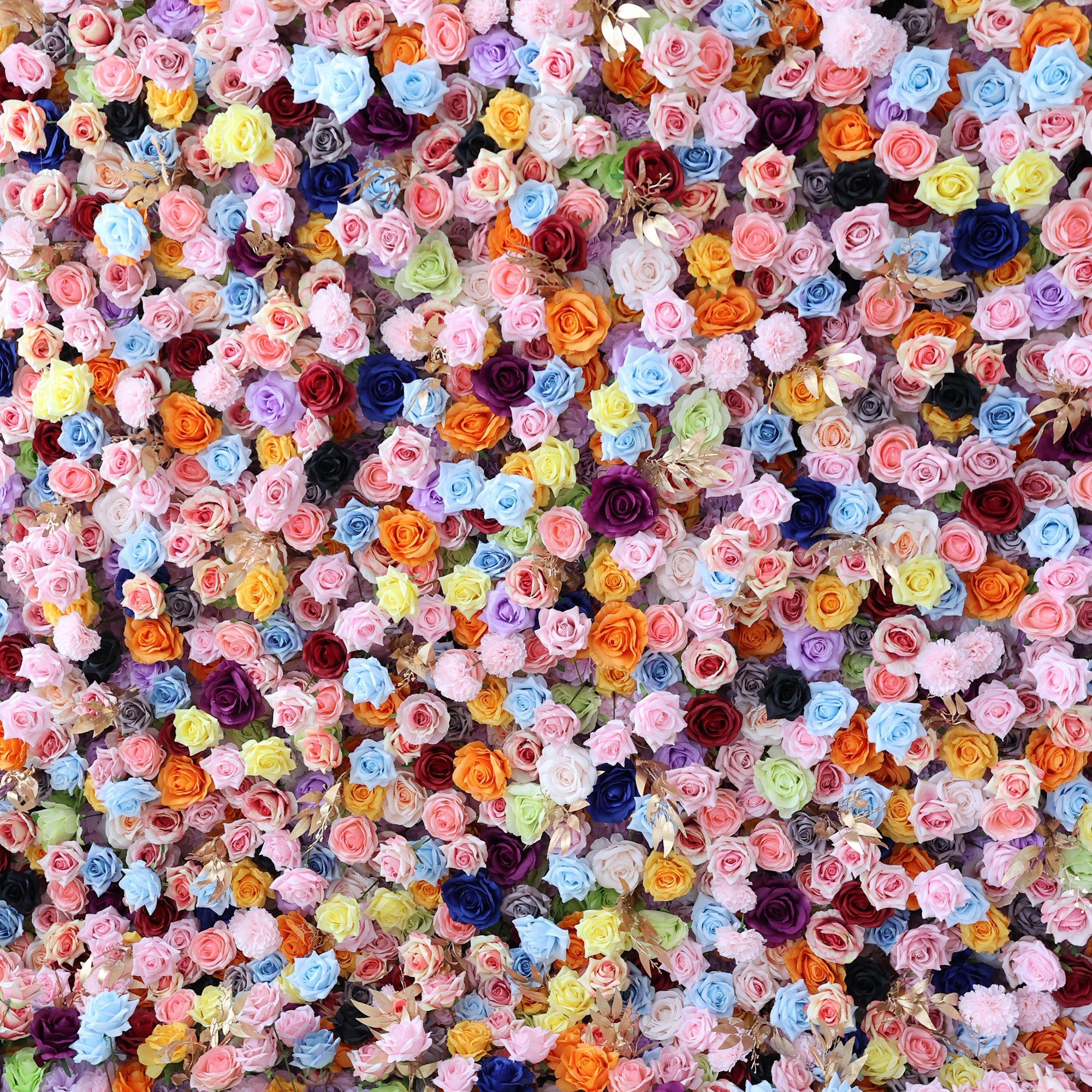 5Dピンクローズロールアップフラワーウォールバックドロップ 結婚式&パーティーセレブレーションデコ VF-501