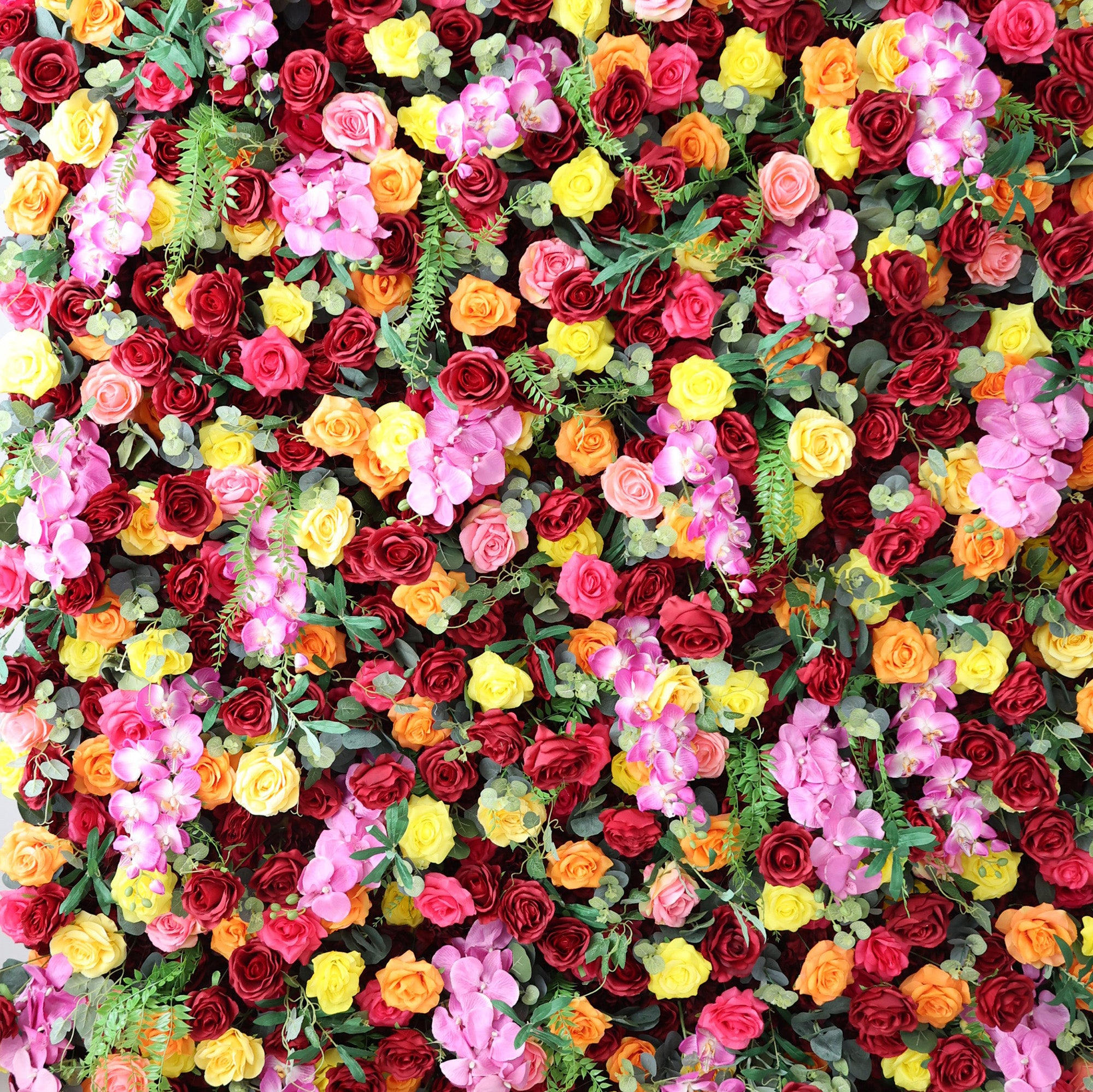 5Dピンクローズロールアップフラワーウォールバックドロップ 結婚式&パーティーセレブレーションデコ VF-501