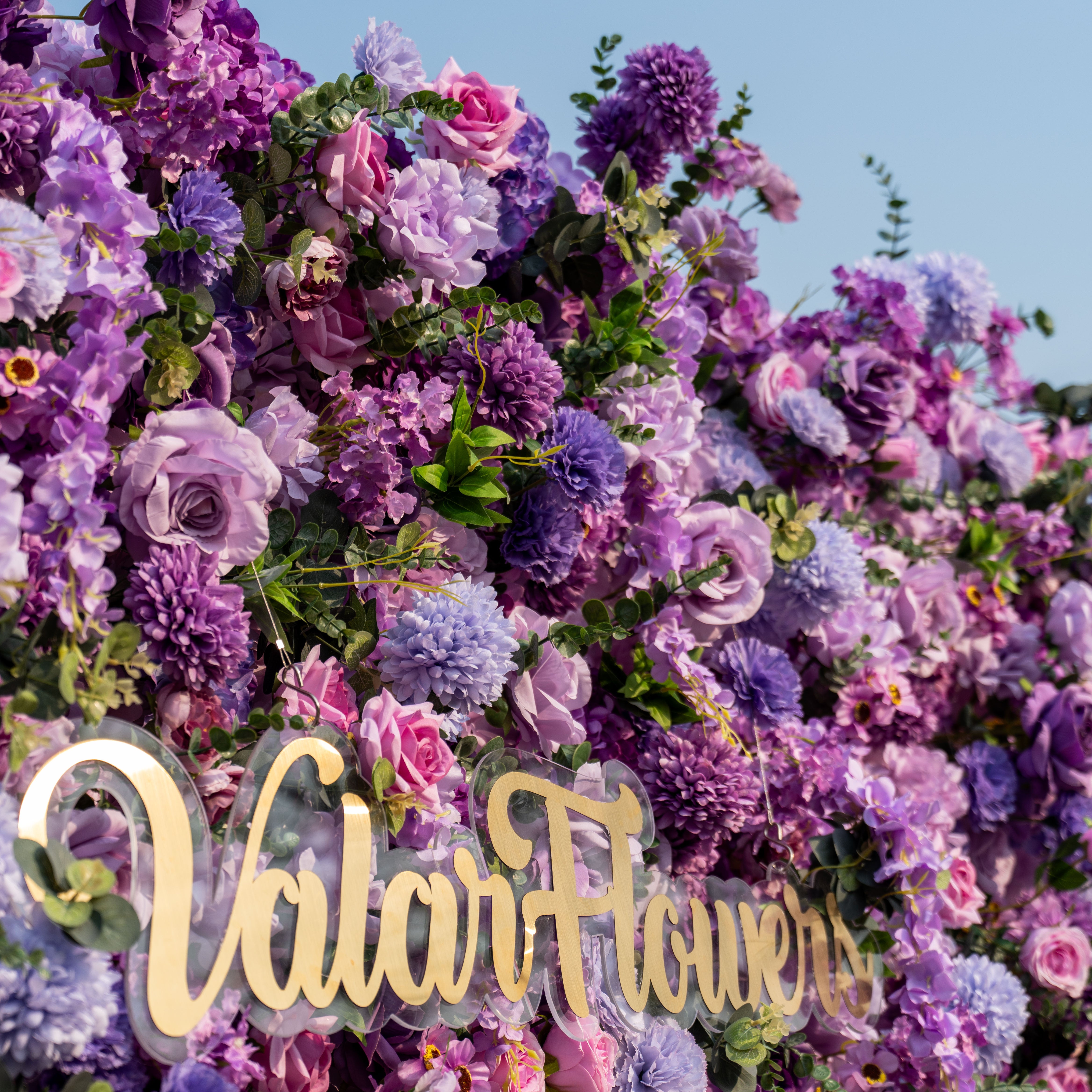 Fleurs Valar enroulables en tissu, mur de fleurs violettes artificielles, toile de fond de mariage, décor de fête florale, photographie d'événement-VF-192