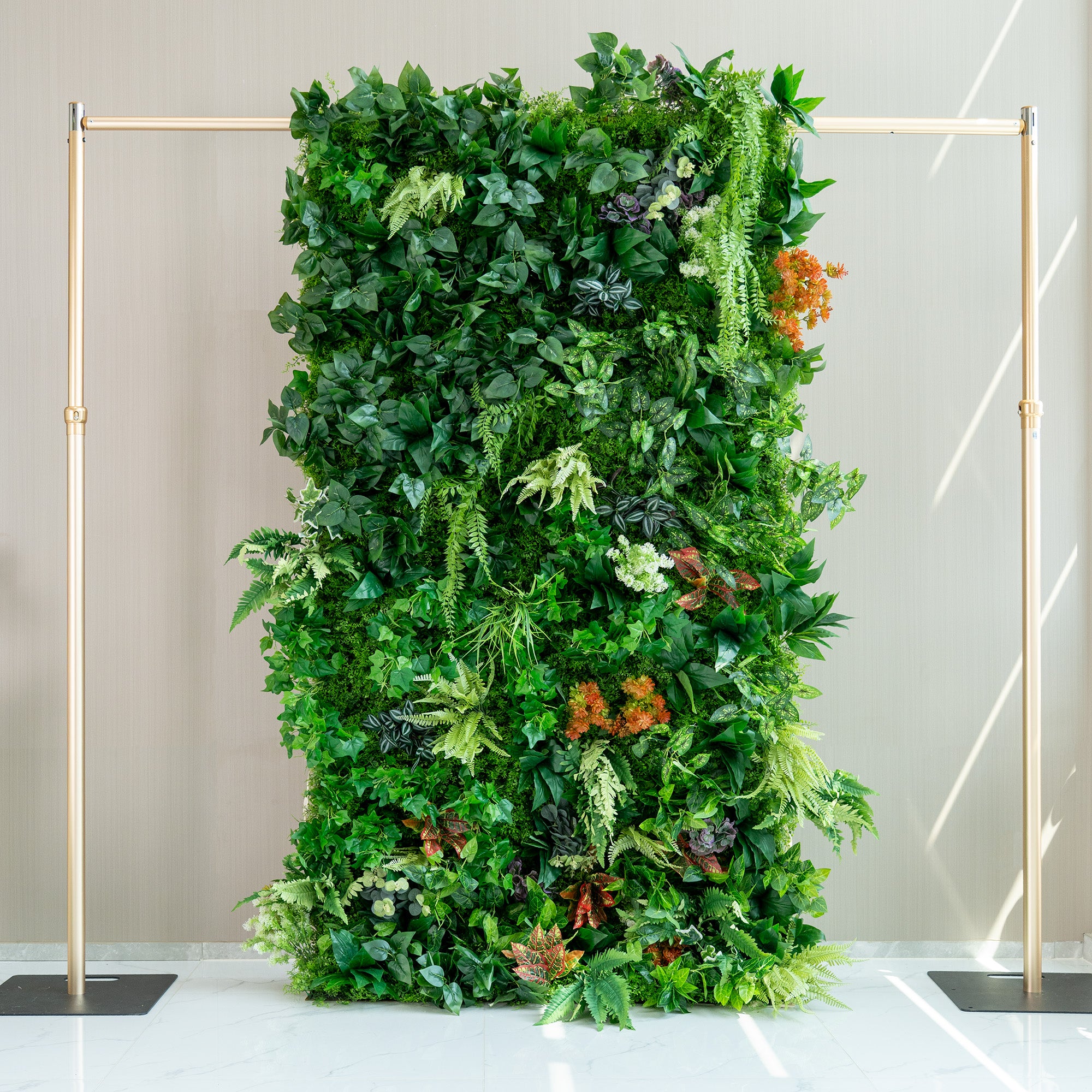 Valar 꽃 롤 패브릭 인공 생생한 녹색 잔디 벽 웨딩 배경, 꽃 파티 장식, 이벤트 사진-VF-426