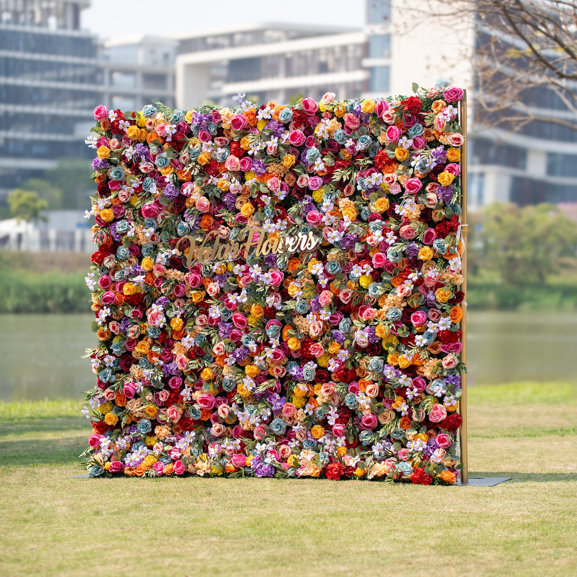 새로운 출시 매혹적인 보라색 인조 꽃 배경 - 기억에 남는 이벤트를 위한 - VF-810