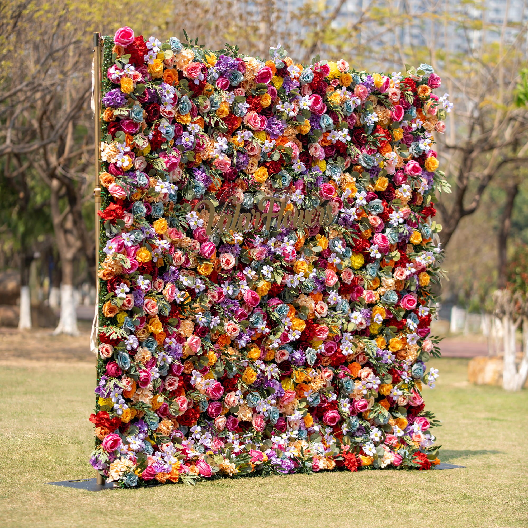 새로운 출시 매혹적인 보라색 인조 꽃 배경 - 기억에 남는 이벤트를 위한 - VF-810