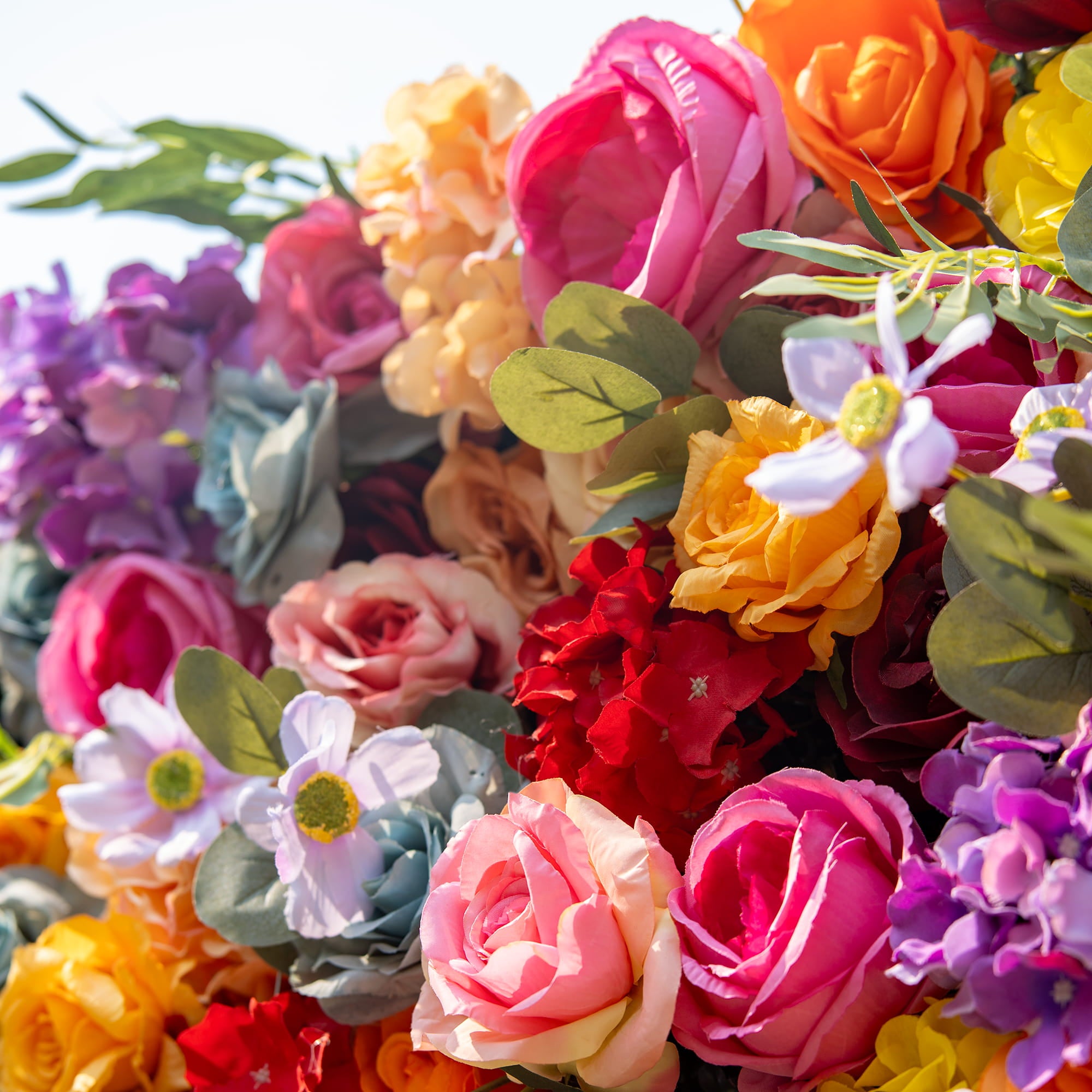 새로운 출시 매혹적인 보라색 인조 꽃 배경 - 기억에 남는 이벤트를 위한 - VF-810