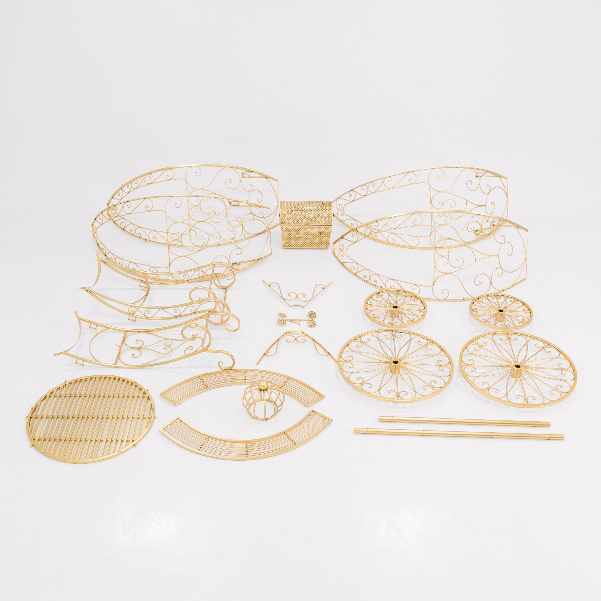 7.9ft Life size Height Fairy Princess Style Cinderella's Fantasy Pumpkin Carriage for Castle Decorating/ Halloween/ Baby Shower /Wedding Invitation Decor