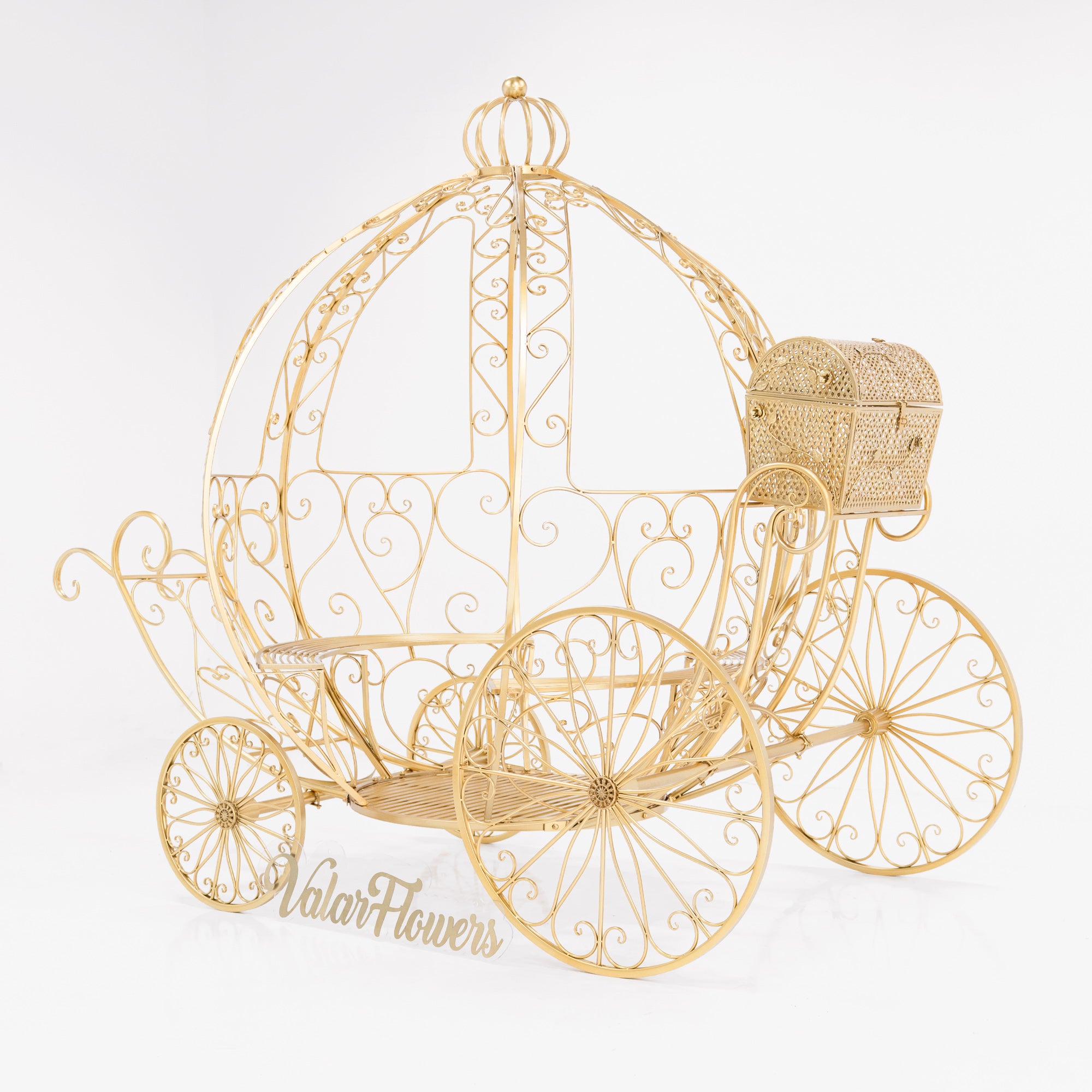 7.9ft Life size Height Fairy Princess Style Cinderella's Fantasy Pumpkin Carriage for Castle Decorating/ Halloween/ Baby Shower /Wedding Invitation Decor