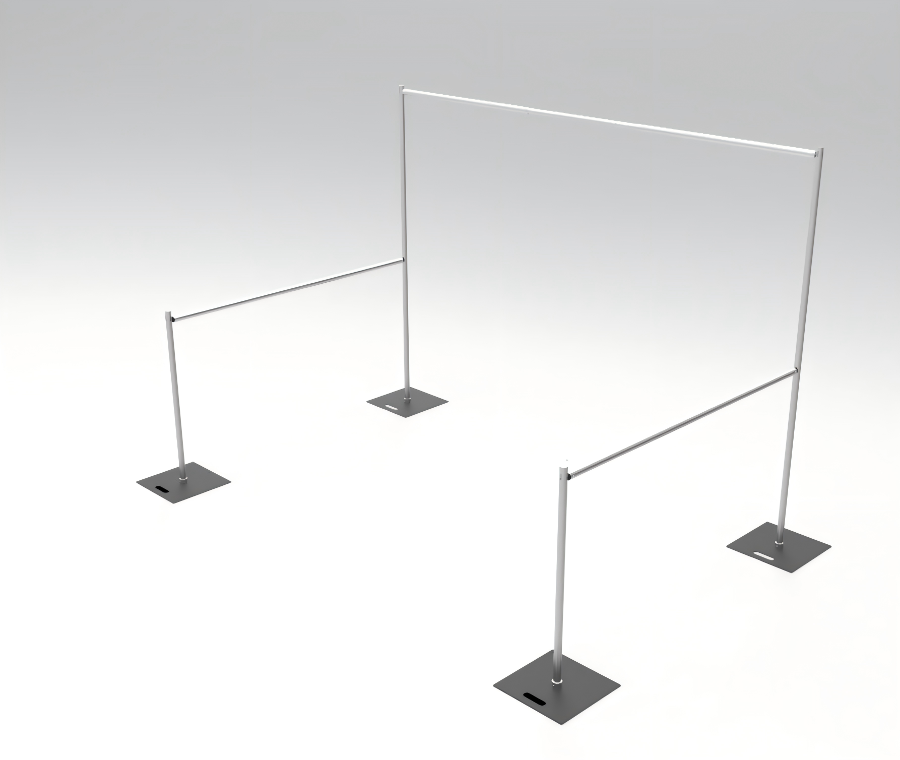 Deluxe Adjustable Pipe and Drape Stand for Events & Exhibition-11