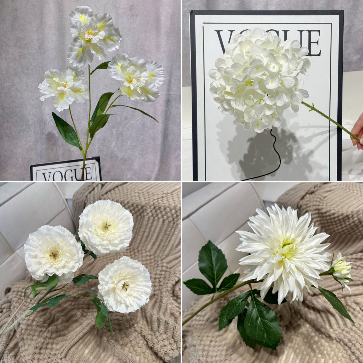 エレガントな青と白の花柄ウェディングアーチ、人工花のアレンジメント、セレモニーバックドロップ&イベント装飾 FA-211
