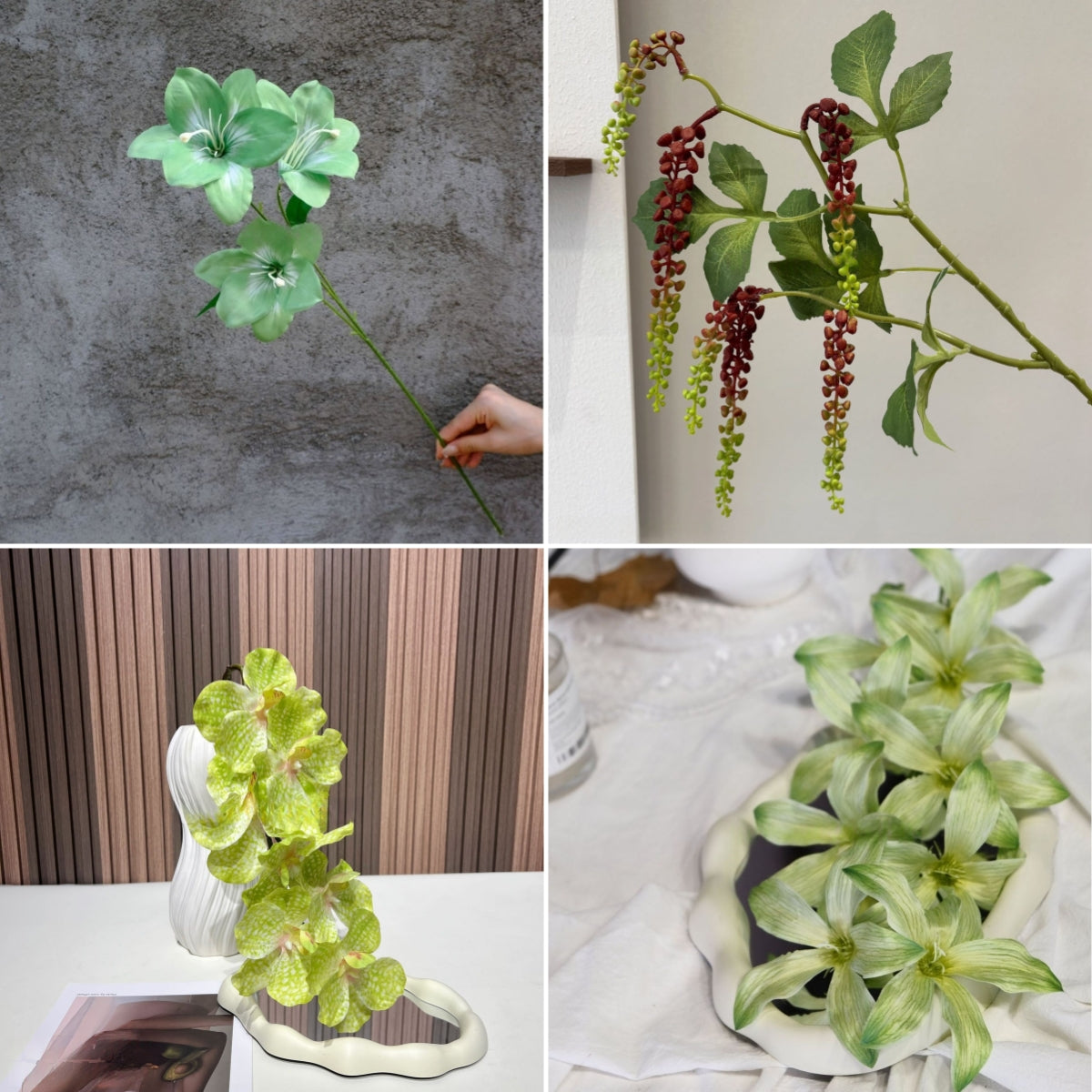 Greenery Stem | Faux Fern Leaf for Wedding Backdrops & Home Styling FS-1001G