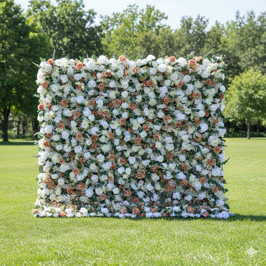 Valar 꽃 롤 패브릭 인공 꽃 벽 웨딩 배경, 꽃 파티 장식, 이벤트 사진-VF-358