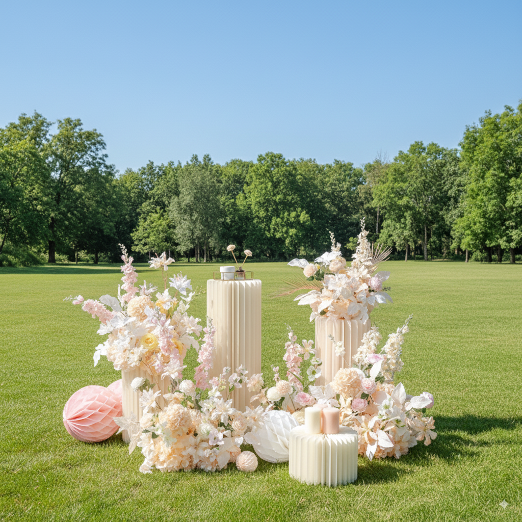 Floral Table Centerpieces, Artificial Wedding Decor, Bridal Shower Party Decor FA-202