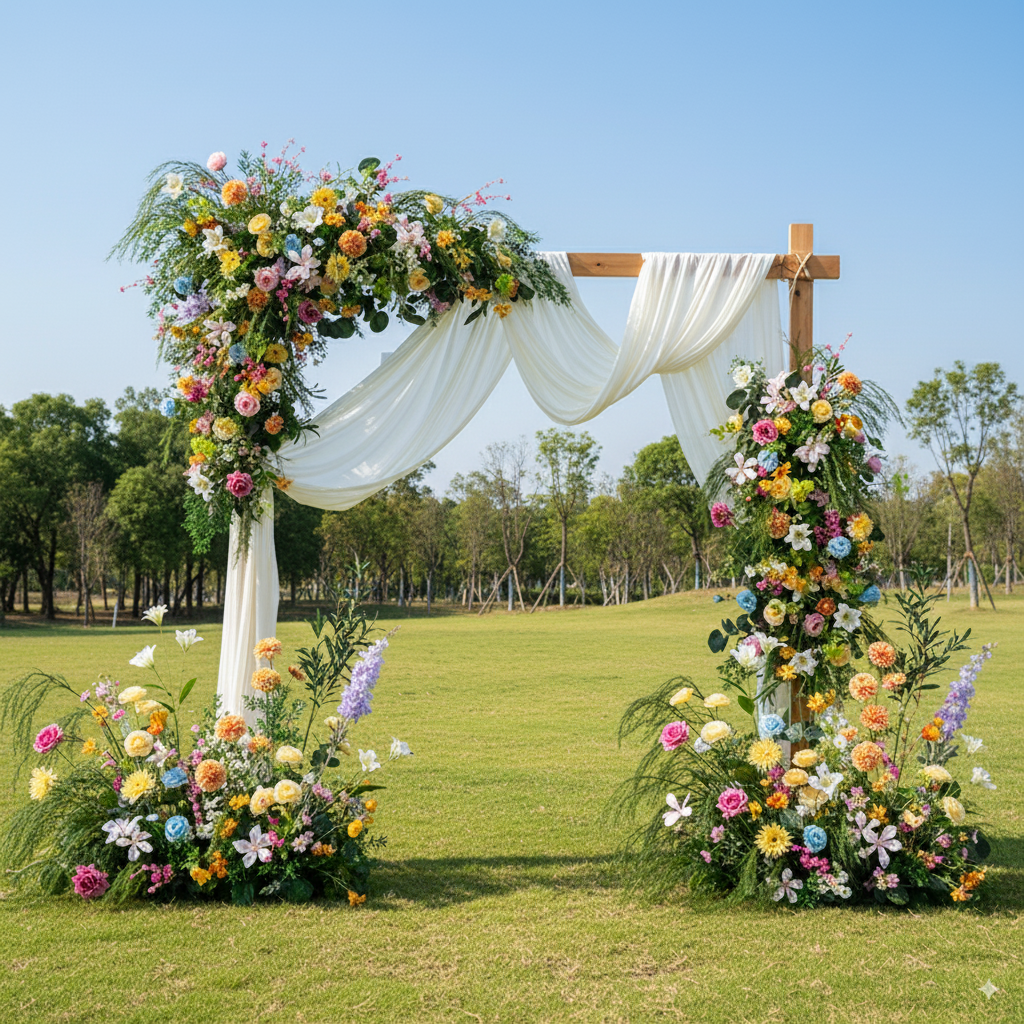 Valar Flower Monet Style Artificial Flower Set – Wedding Backdrop & Social Media Display Decoration FA-278