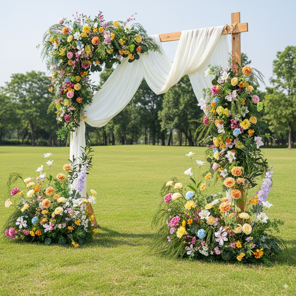 Valar Flower Monet Style Artificial Flower Set – Wedding Backdrop & Social Media Display Decoration FA-278