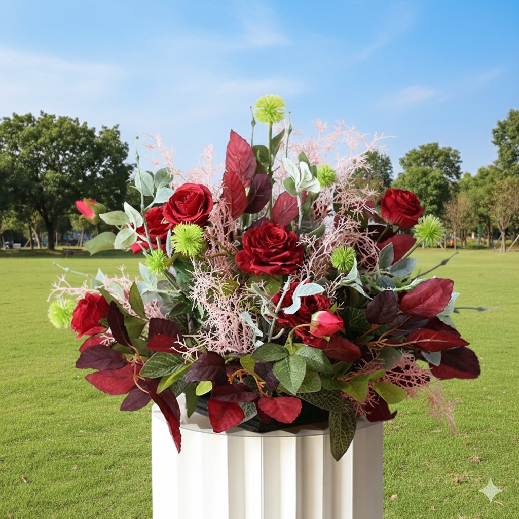 ウェディングフラワーデコレーション 人工花ボール バンケット、ホテル、イベントアレンジメント用 FA-229