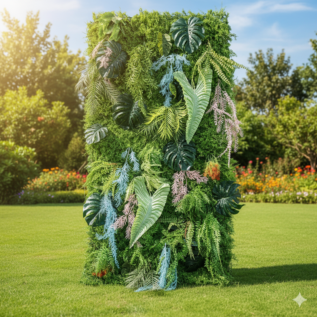 ValarFlower 인공 꽃 벽 배경: 마법에 걸린 정글 벽: 손이 닿는 곳에 있는 기발한 황야-VF-281