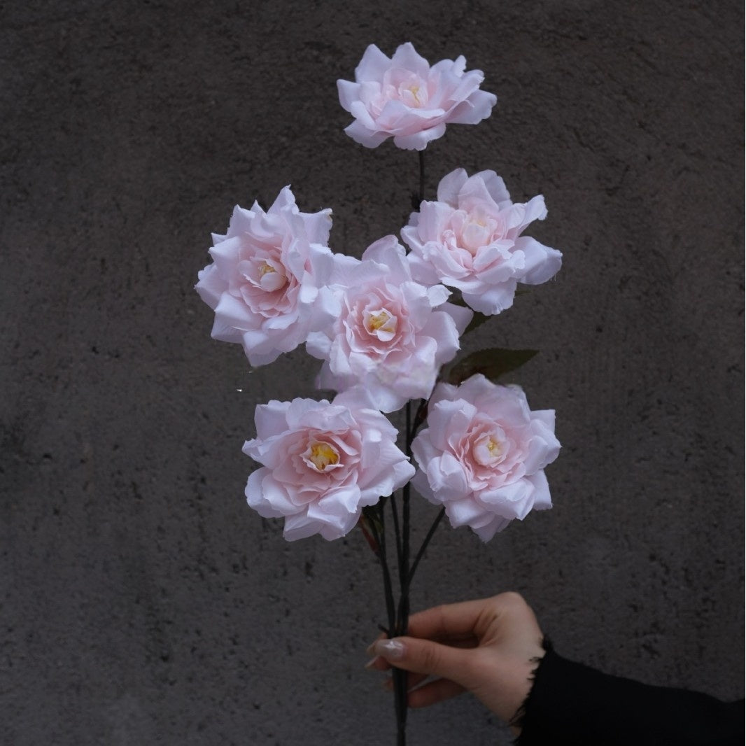 Pink Faux Flower Stems | Single Artificial Blooms for Home Decor & Weddings FS-1002A