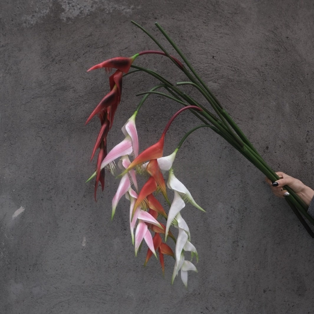 Tropical Faux Bird of Paradise Stem – Exotic Decorative Flower for Events & Interiors FS-1044