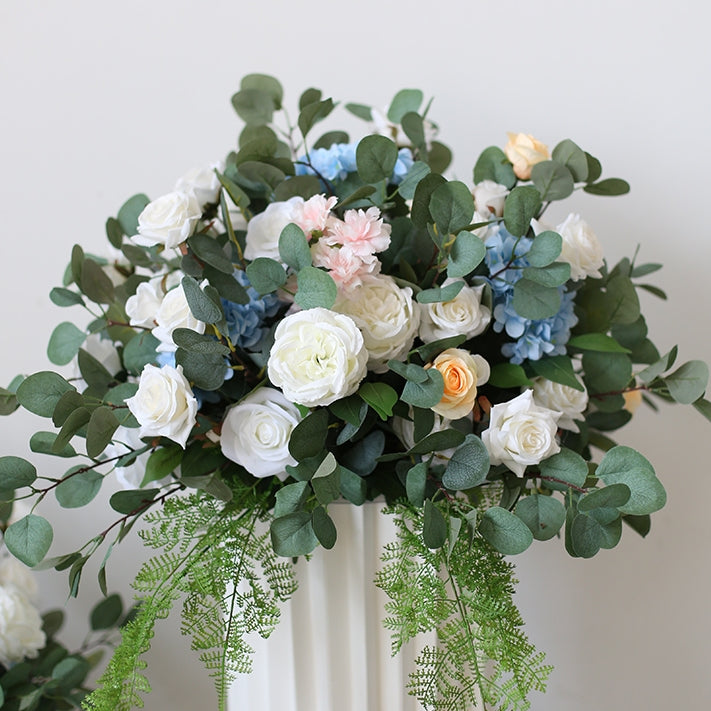 Wedding Floral Decoration Artificial Flower Ball Event Prop for Banquets, Hotels, Main Table, T-stage Aisle Arrangements, and Elegant Faux Flower Displays FA-232