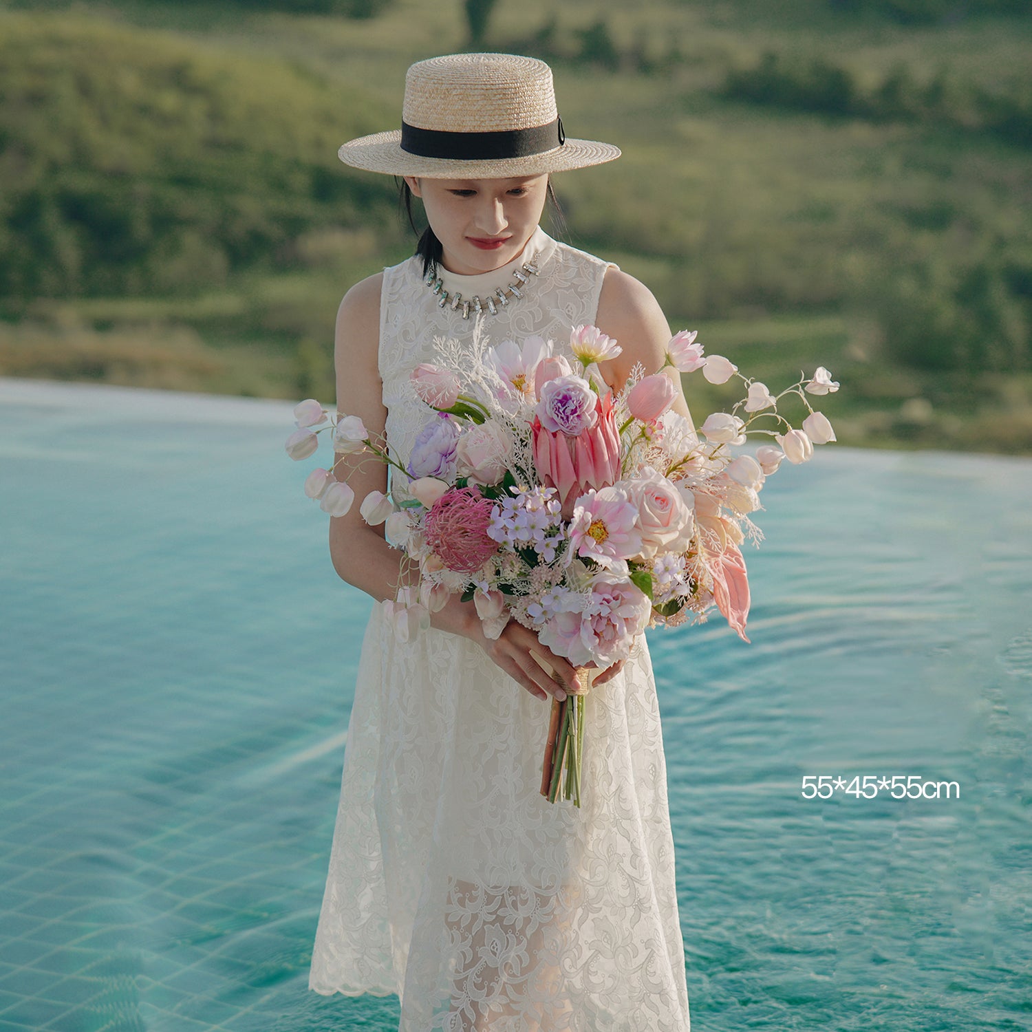 elegant black dresses for special occasions Romantic Naturalist Bridal Bouquet