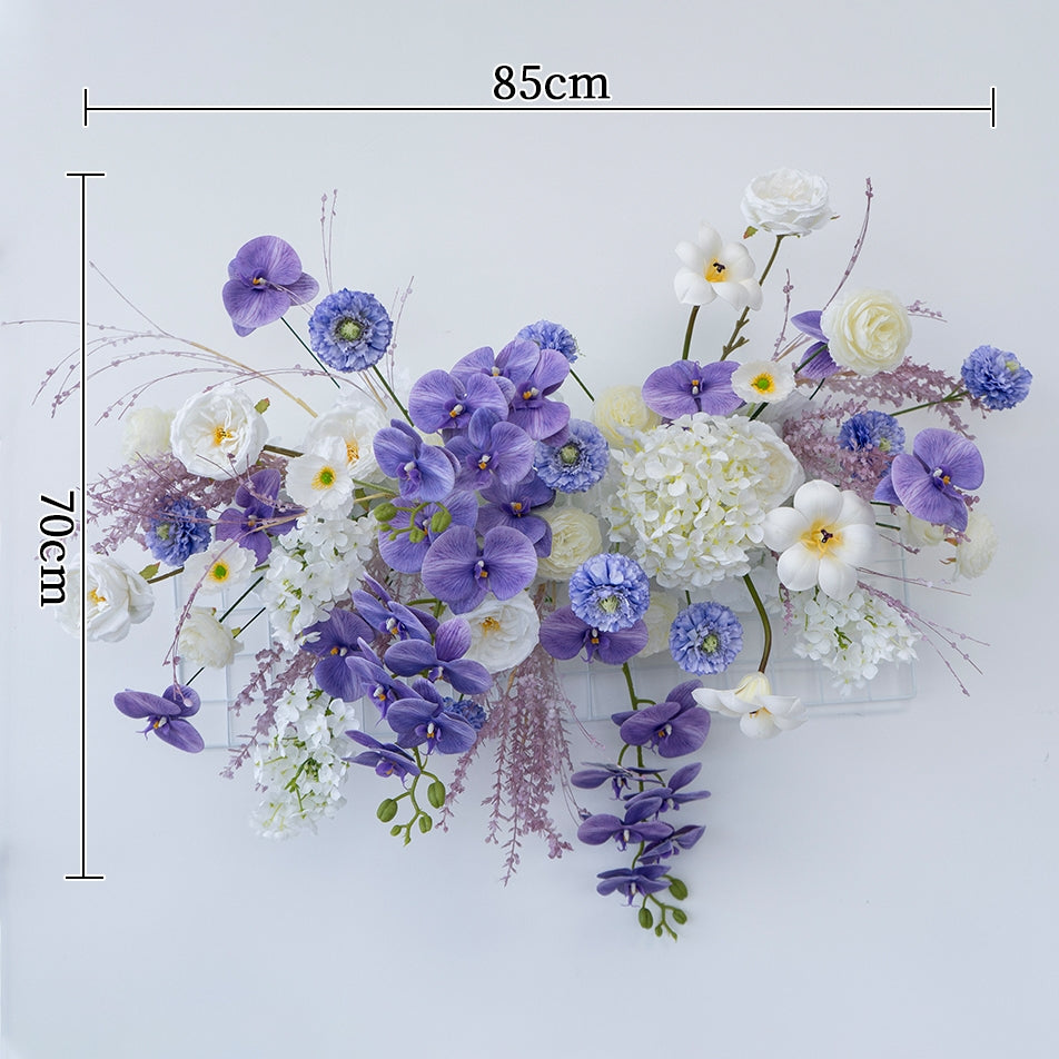 Valar Flower Romantic Wall-Mounted Floral Vase Arrangement – Perfect for Wedding Backdrops & Home Decor FA-289